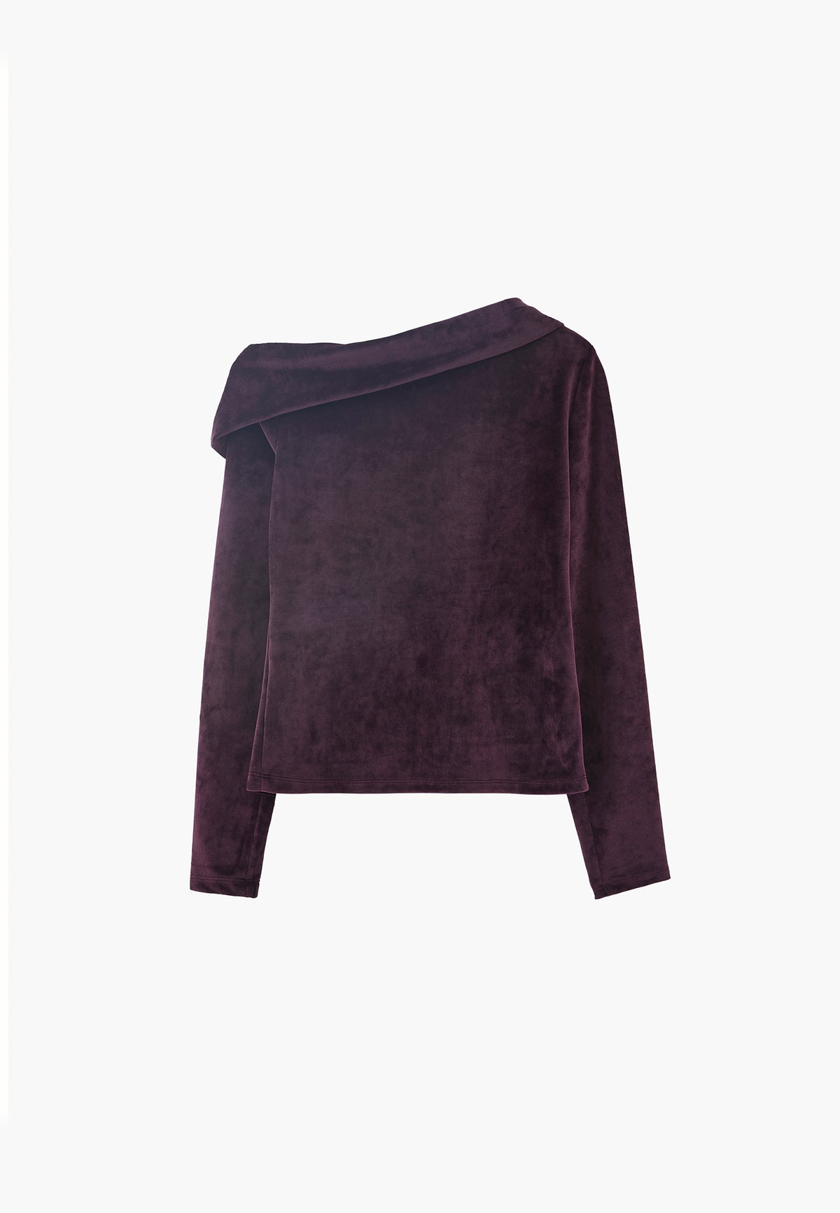 Low Shoulder Long Sleeve T-Shirt - PLUM PERFECT