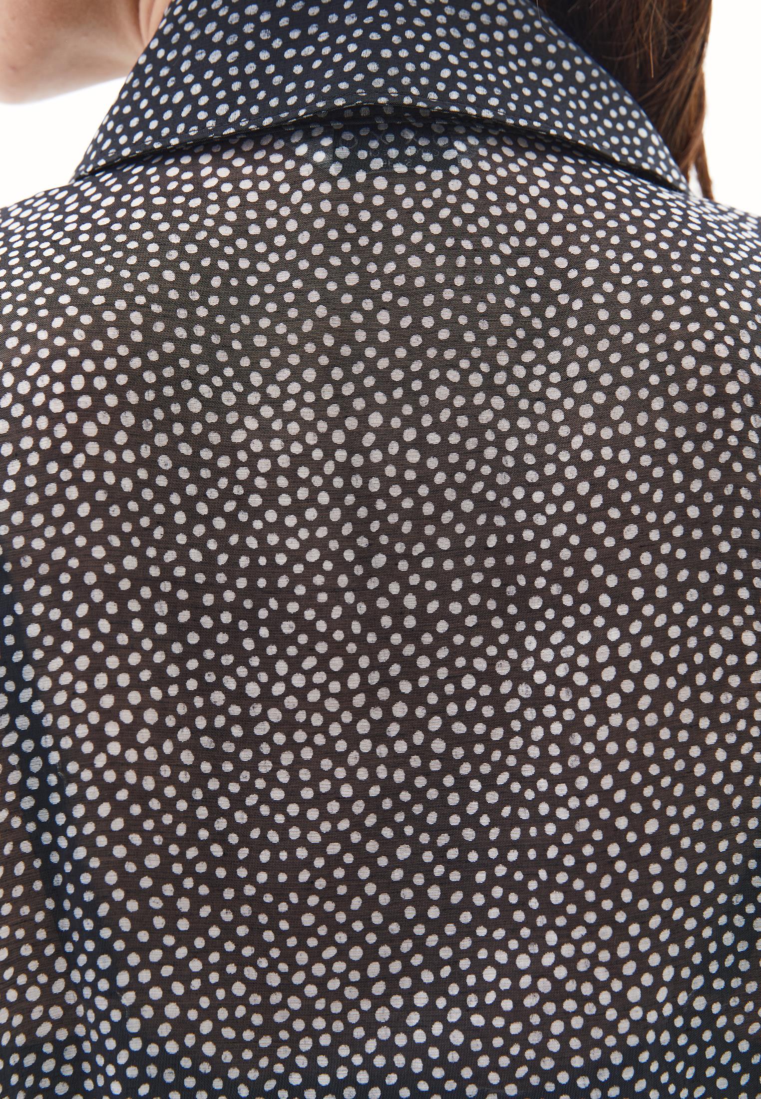 Loose Shirt With Button Details - POLKA DOT