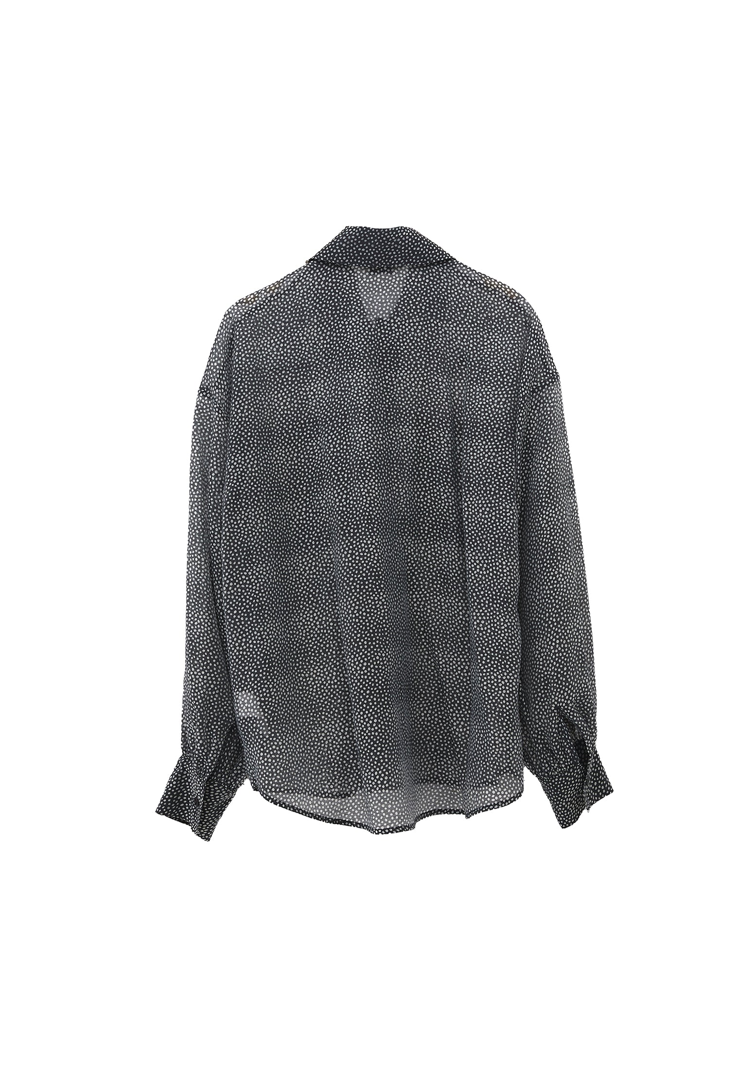 Loose Shirt With Button Details - POLKA DOT