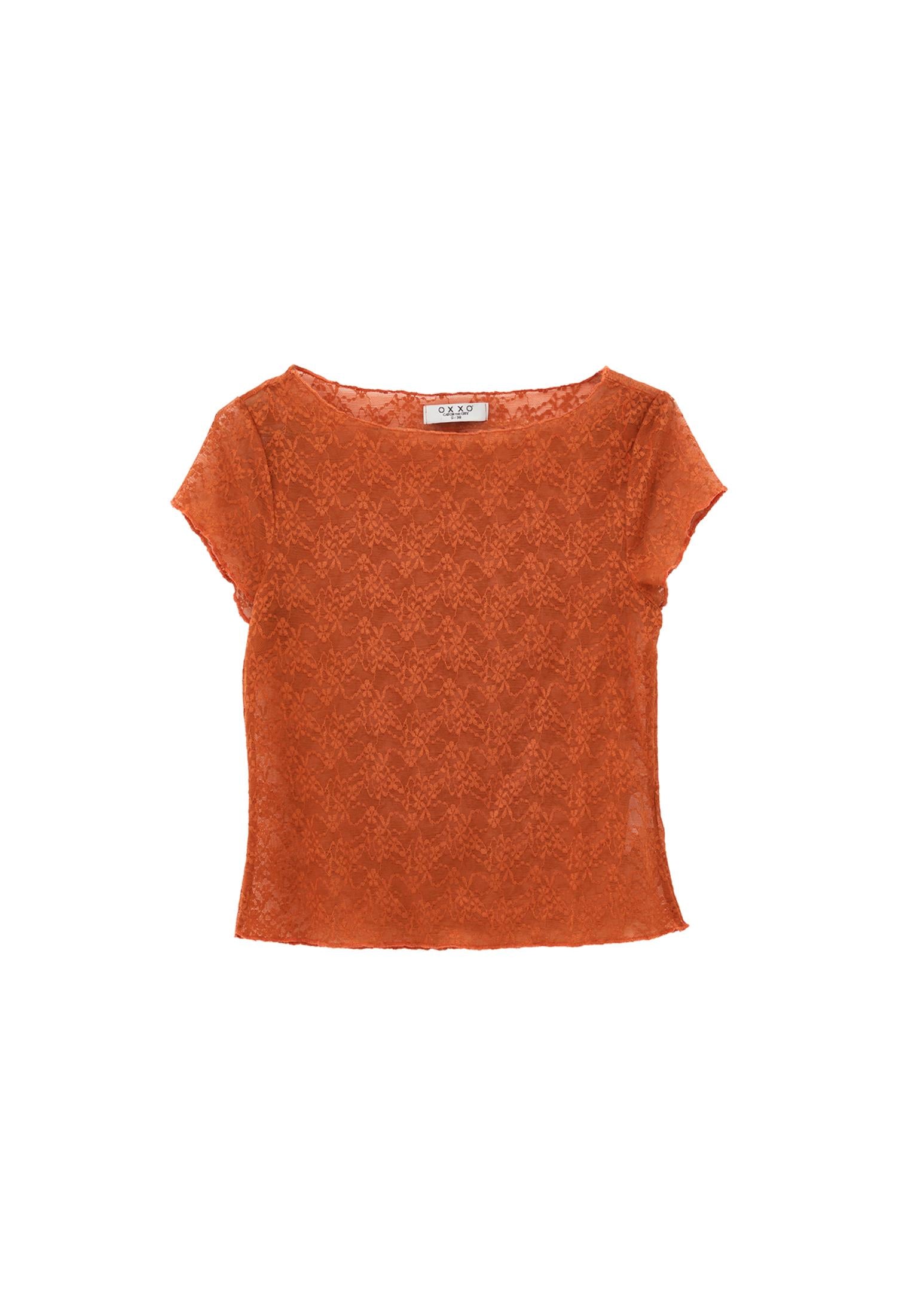 Boat Neck Bodycon T-Shirt - POTTERS CLAY