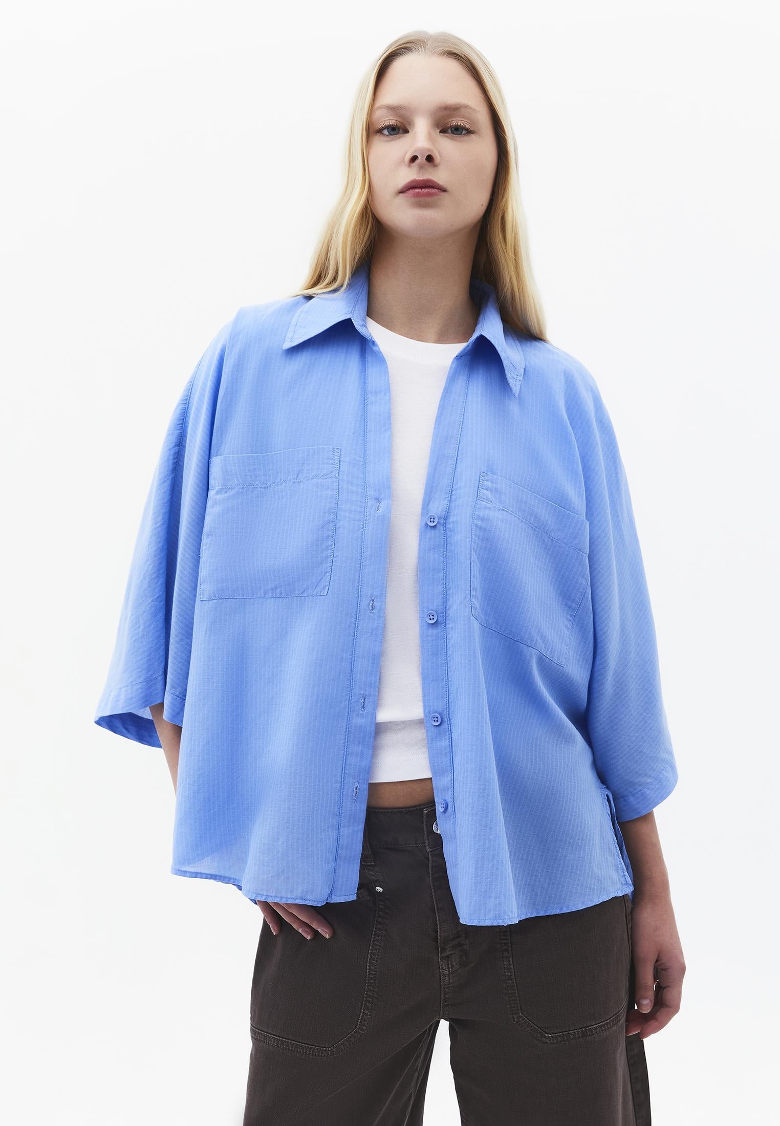 Oversize Shirt With Pocket Detail - PROVENCE