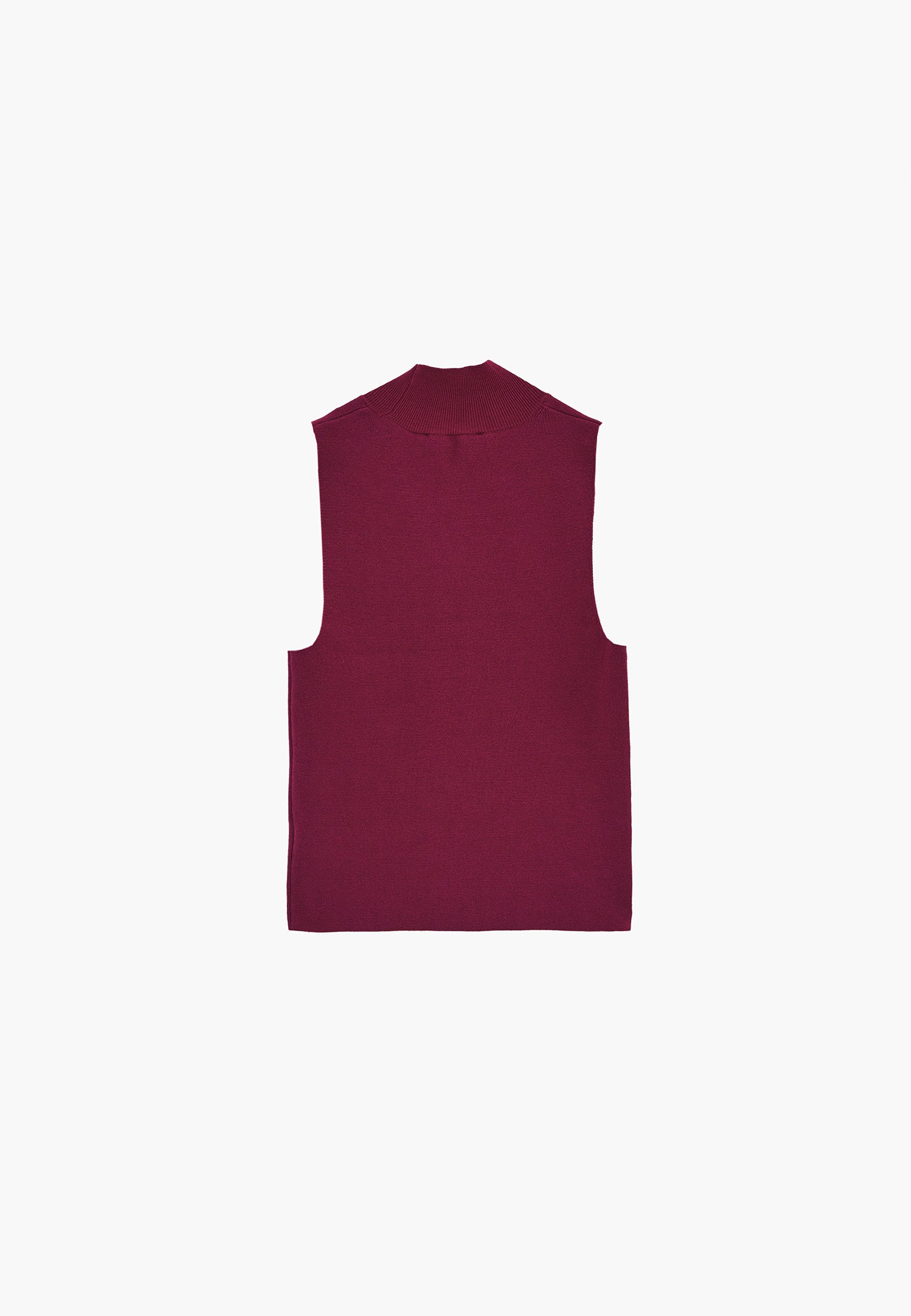 High Neck Slim Tank Top - PURPLE POTION