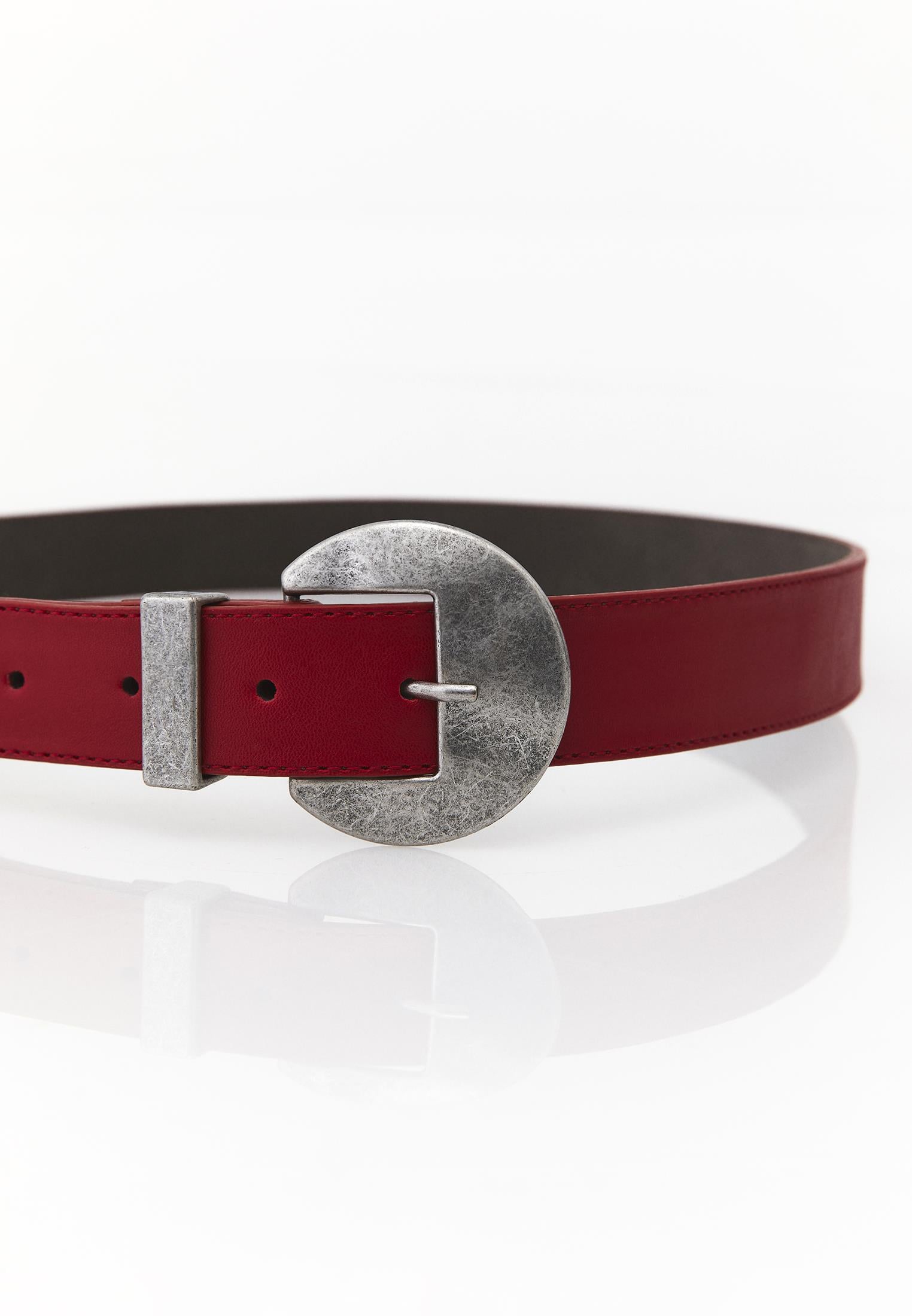 Classic Women Accessory Belt - RACING RED