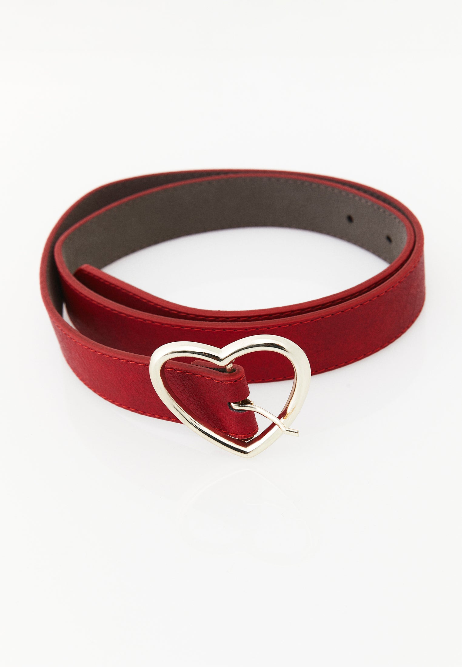 Modern Design Women Belt - RACING RED