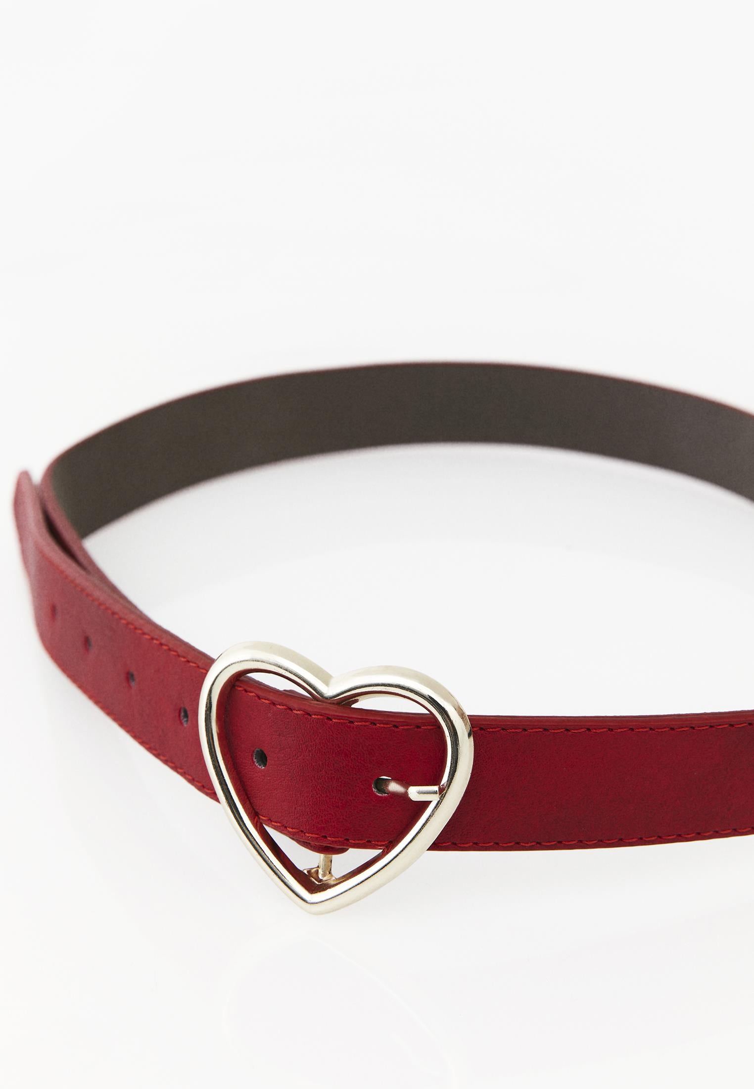 Modern Design Women Belt - RACING RED