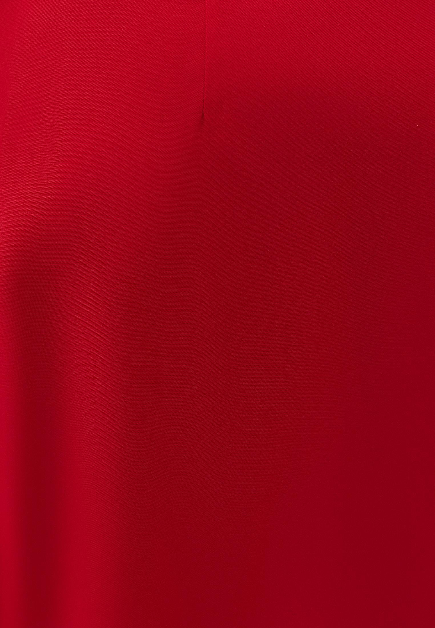 High Waist Long Satin Skirt - RACING RED