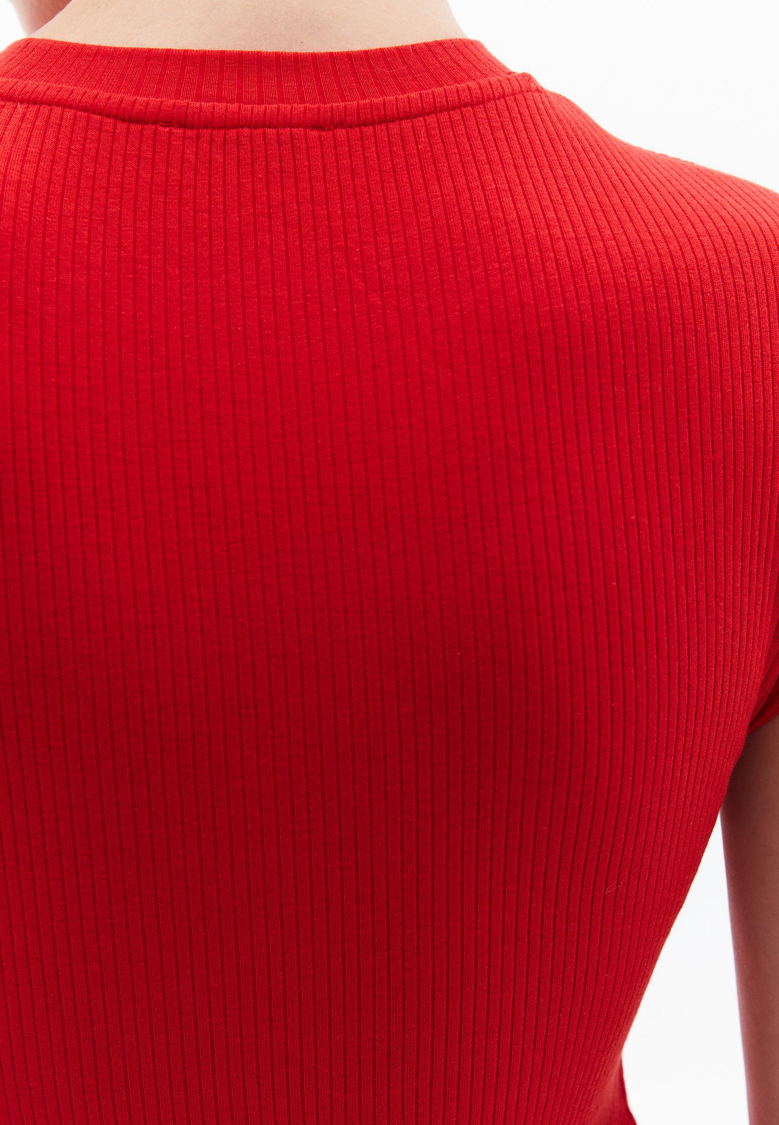 Crew Neck Short Sleeve T-Shirt - RACING RED