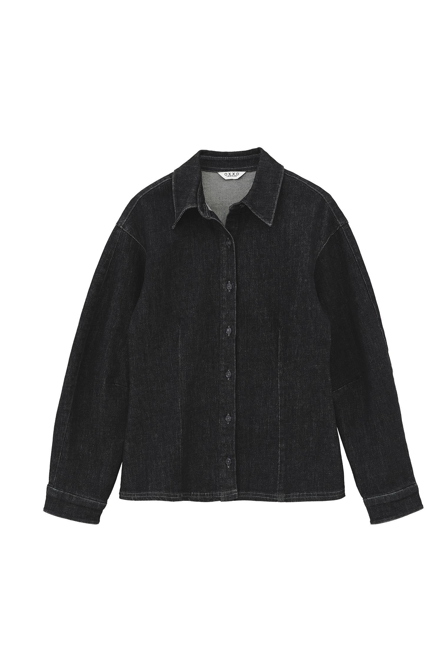Buttoned Long Sleeve Shirt - RAW DENIM