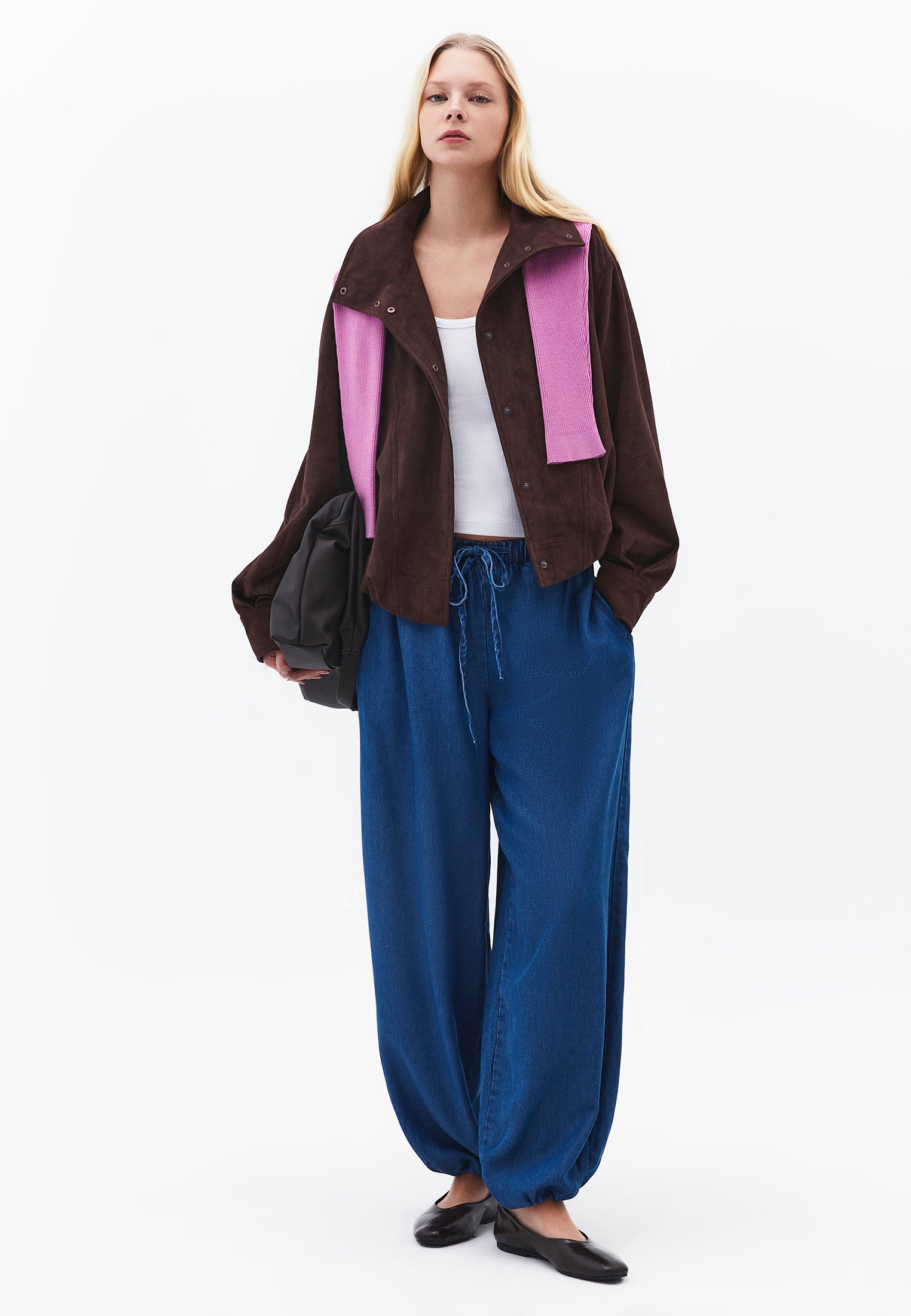 Balloon Form Jogger Jeans - RODEO BLUE DENIM