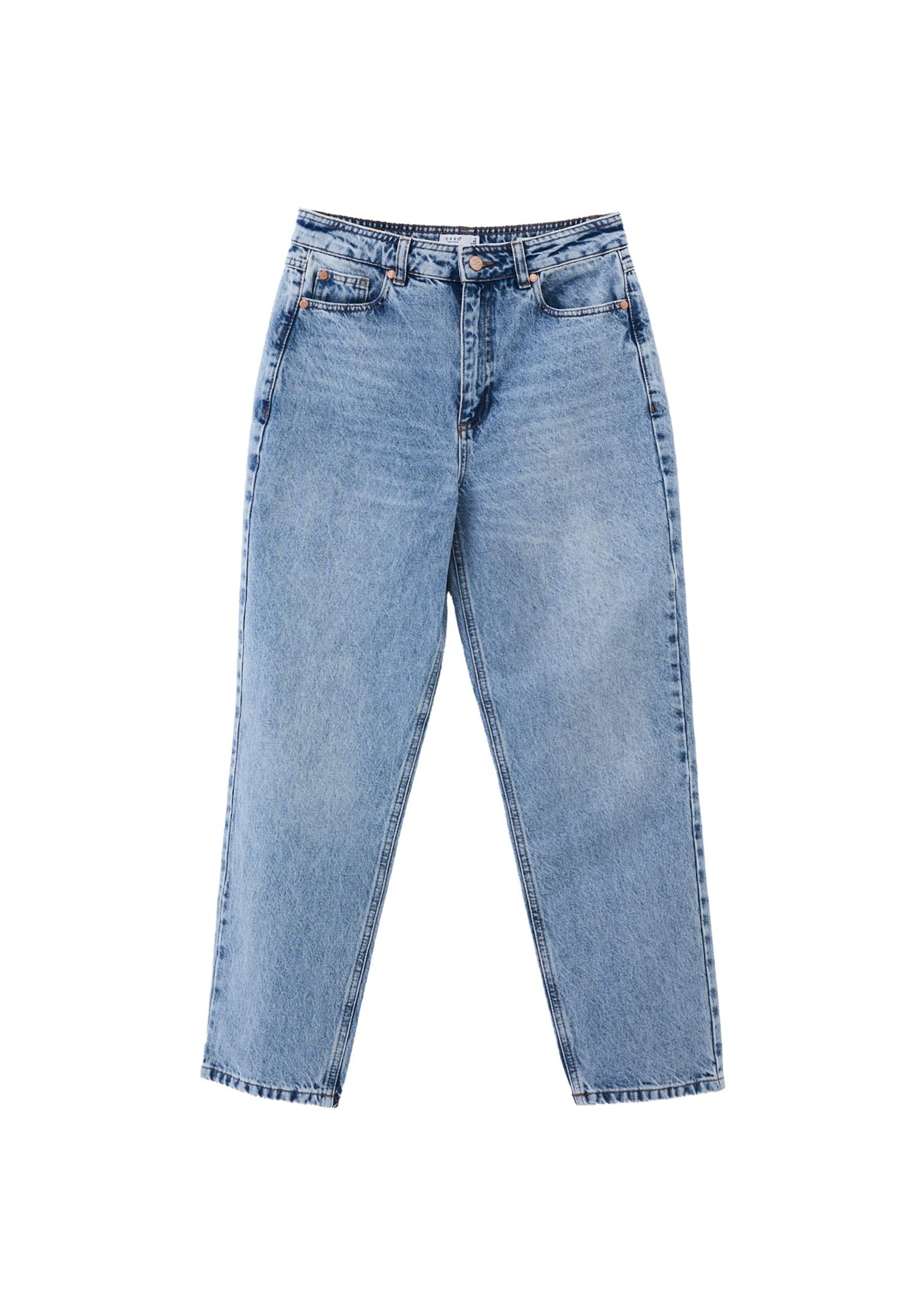 Ultra High Waist Slim Pants - RODEO BLUE DENIM