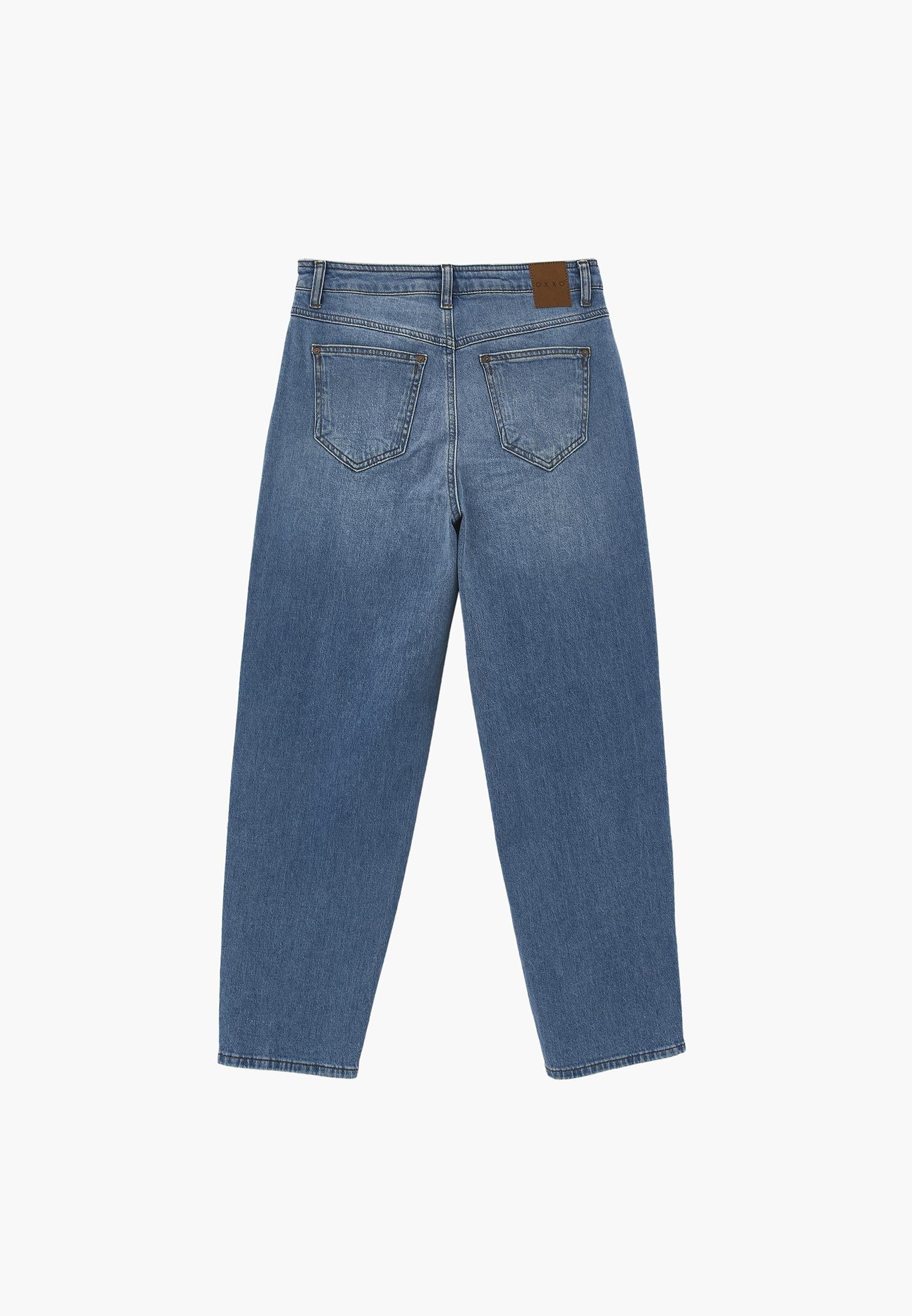 Mom Jeans - RODEO BLUE DENIM