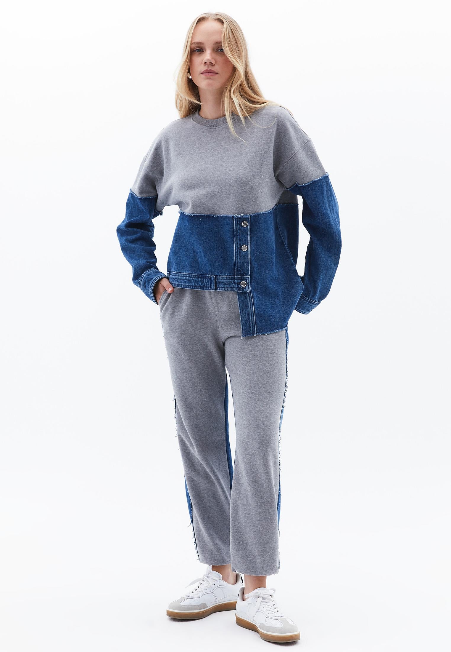 Asymmetric Oversize Sweatshirt - RODEO DENIM