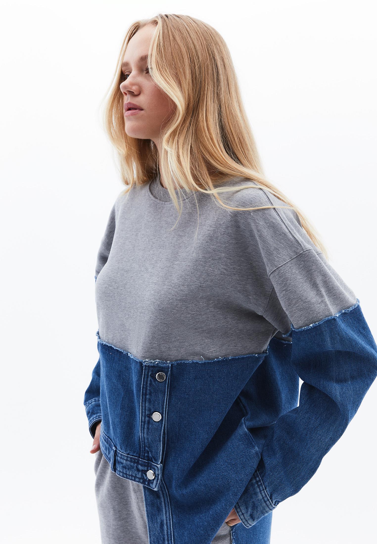 Asymmetric Oversize Sweatshirt - RODEO DENIM