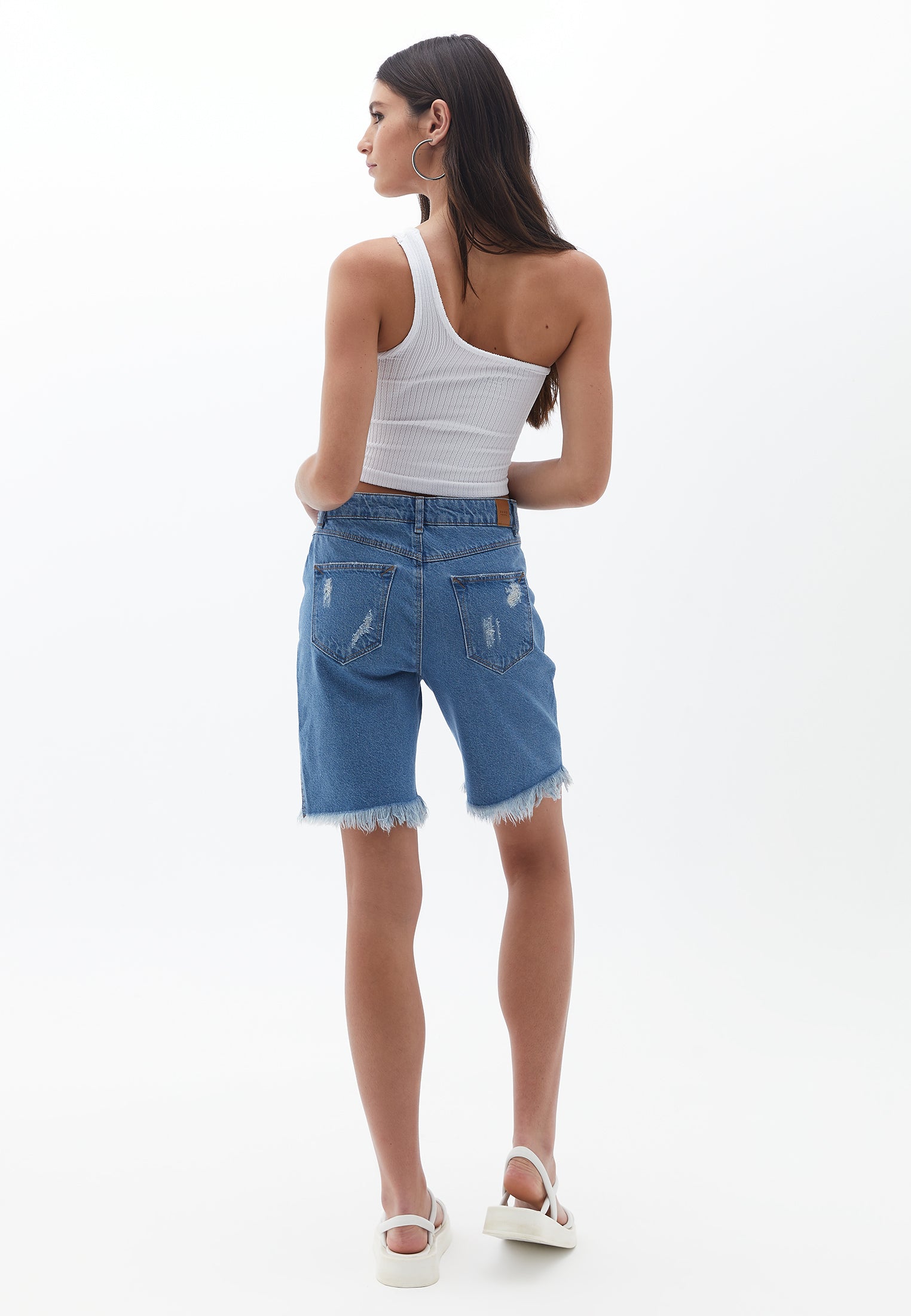 Denim Baggy High Waist Shorts - RODEO DENIM