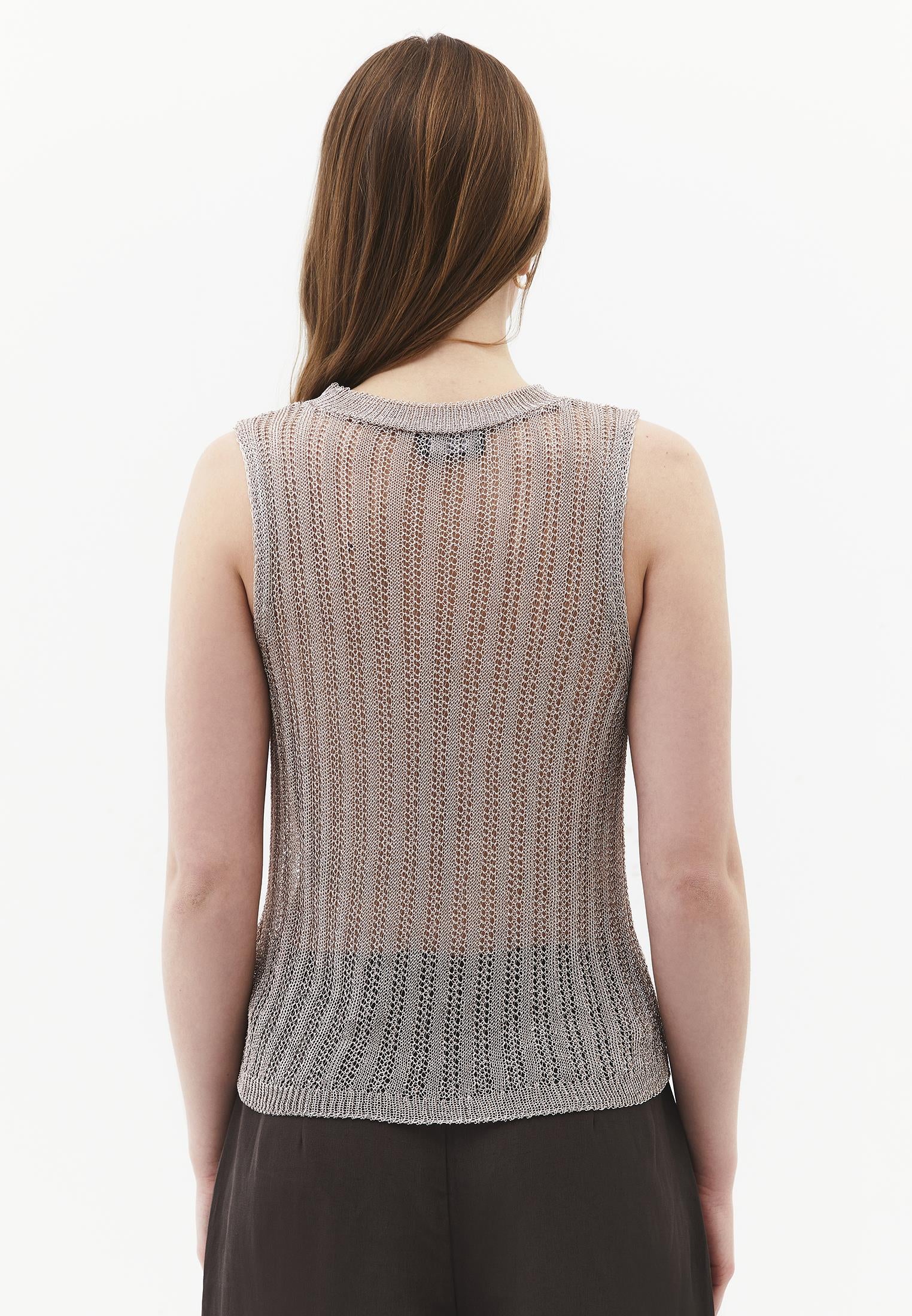 Standard Crew Neck Relaxed Tank Top - ROSE GOLD