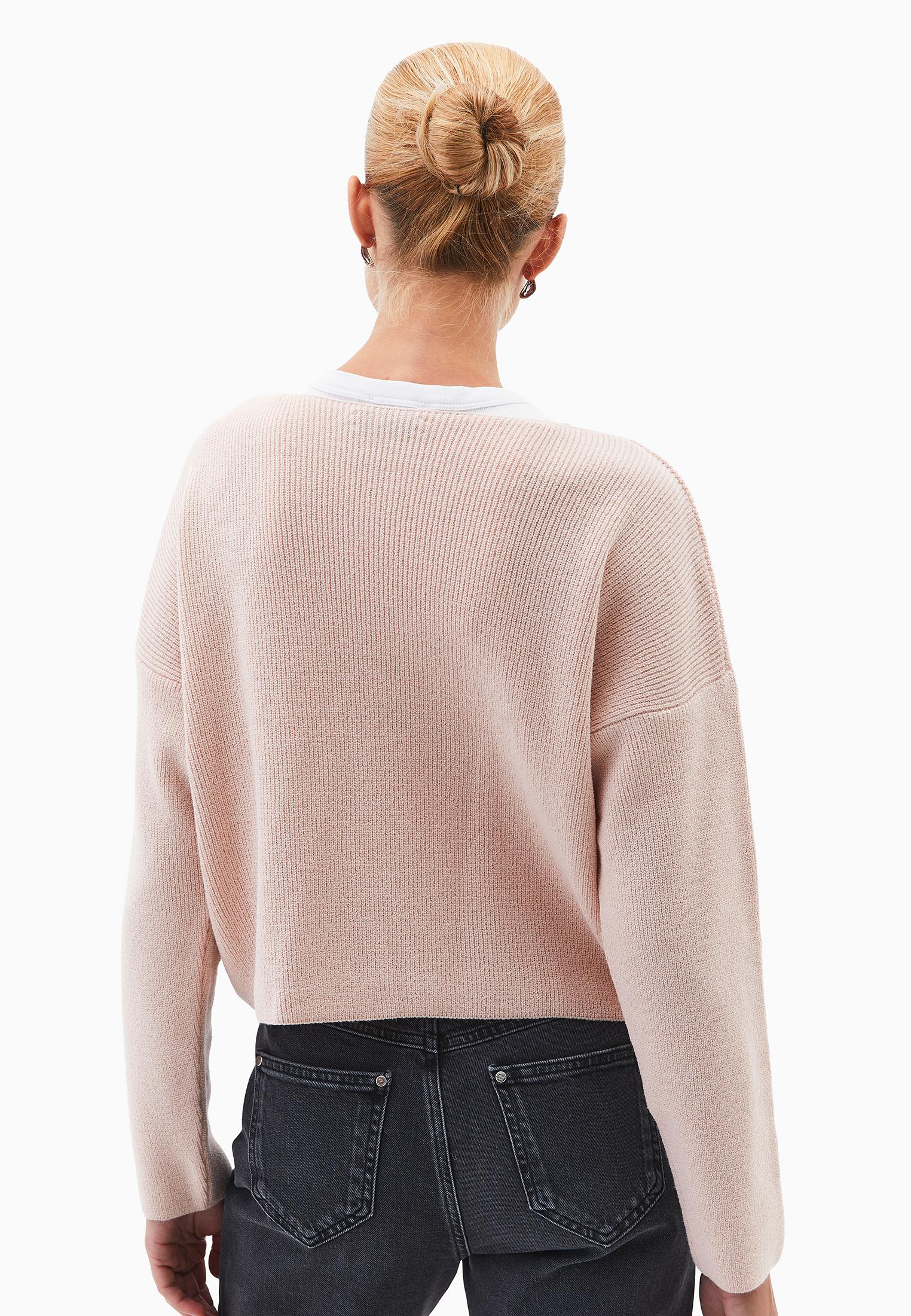 Boat Neck Polyamide Sweater - ROSE SMOKE