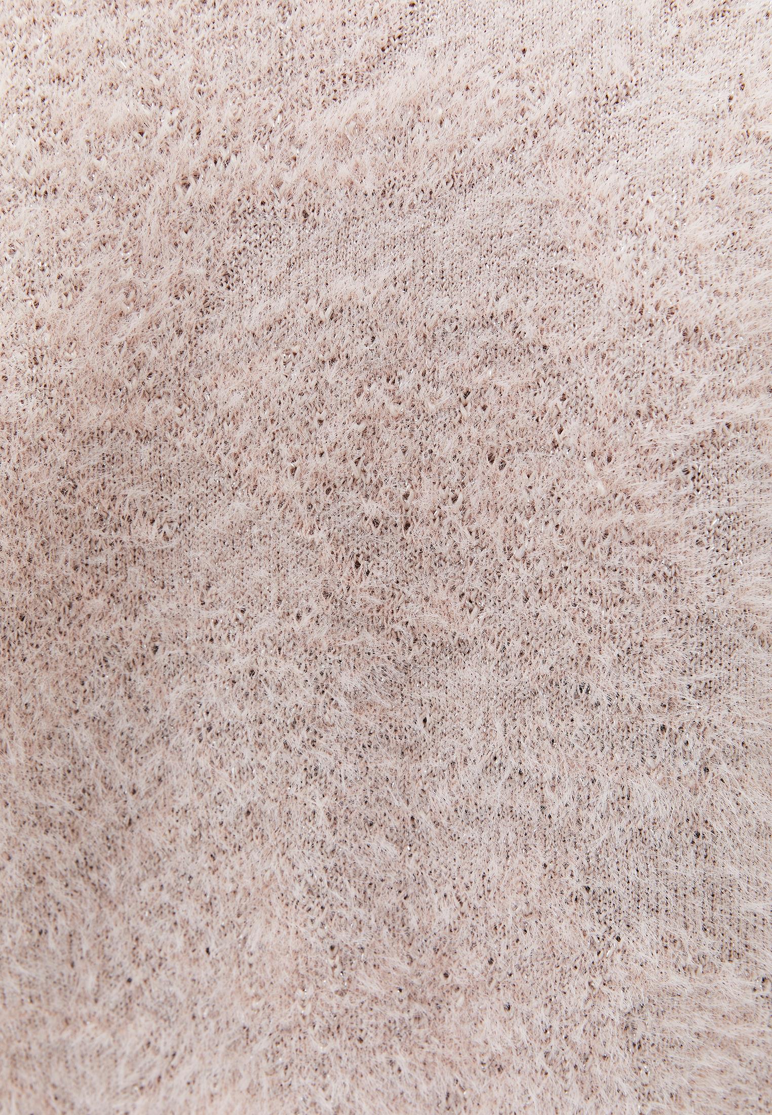 Wrap Neck Long Sleeve Knit Looking Sweater - ROSE SMOKE