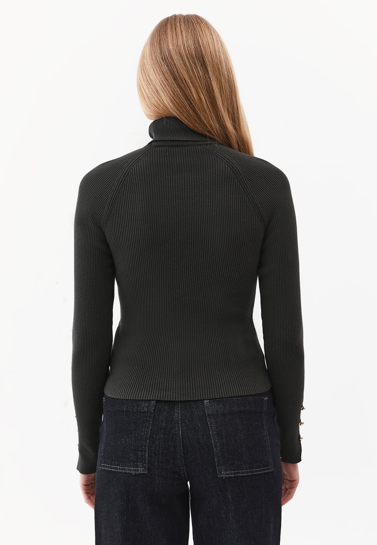 Turtleneck Raglan Sleeve Knitwear - ROSIN