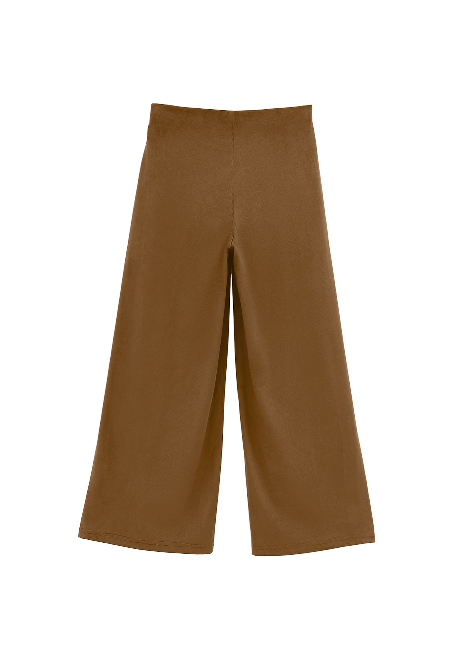 High Waist Wide Leg Trousers - RUBBER