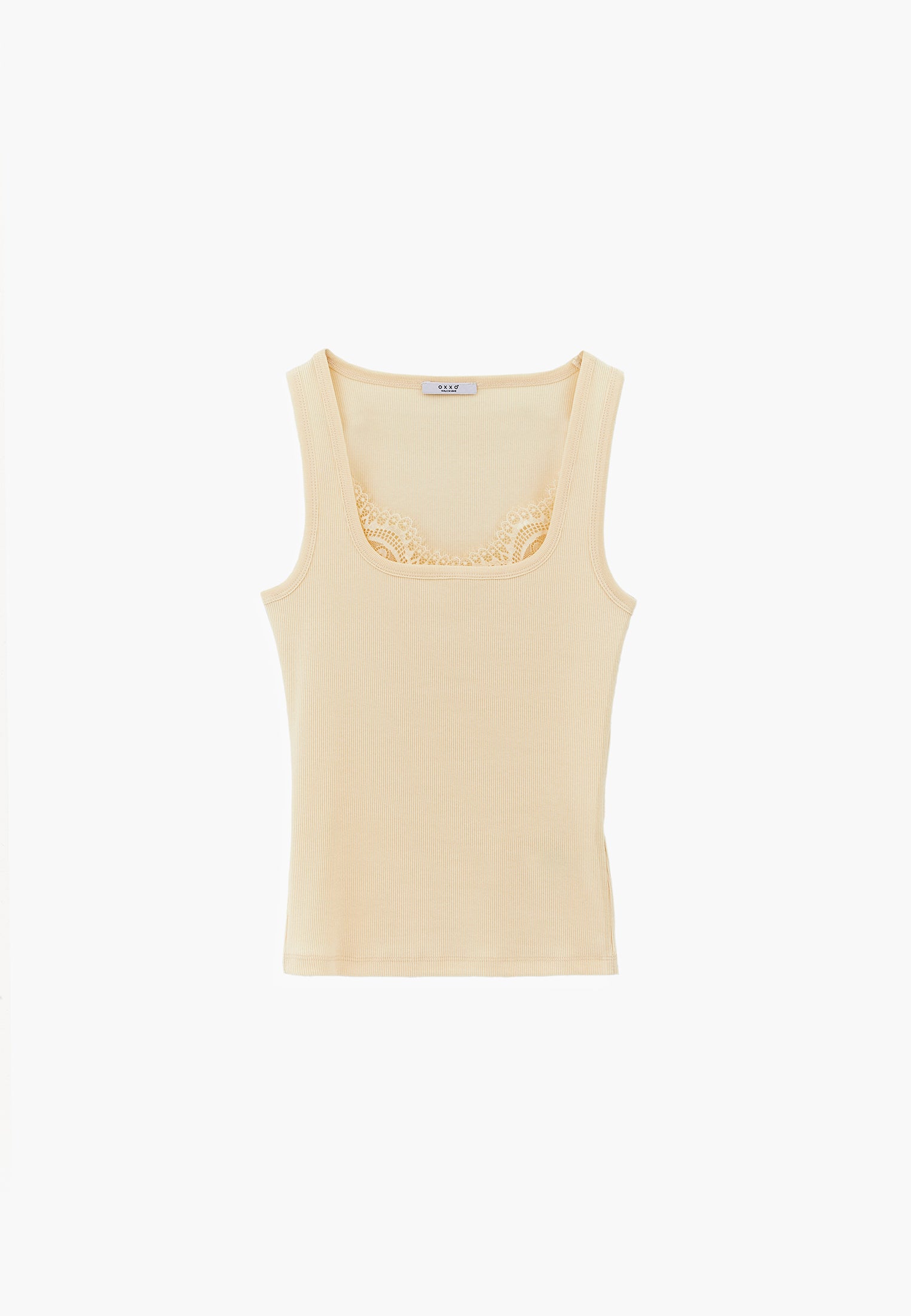 Square Neck Bodycon Tank Top - RUTABAGA