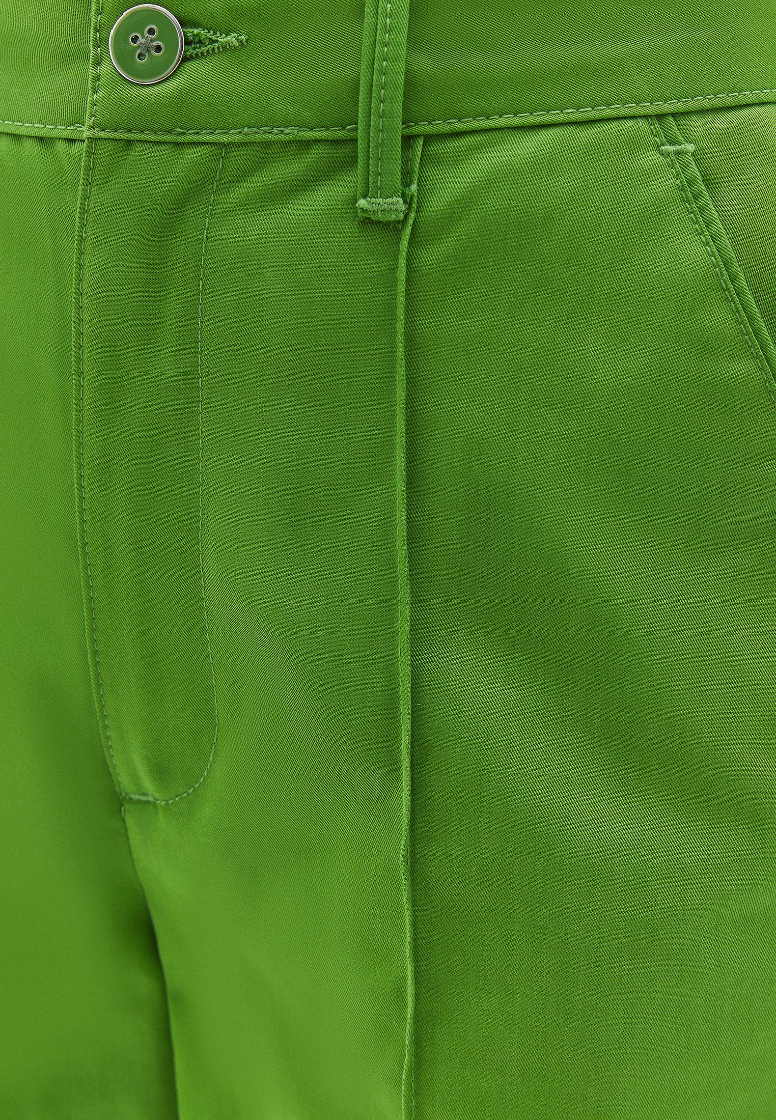 High Waist Straight Leg Shorts - SALTED LIME