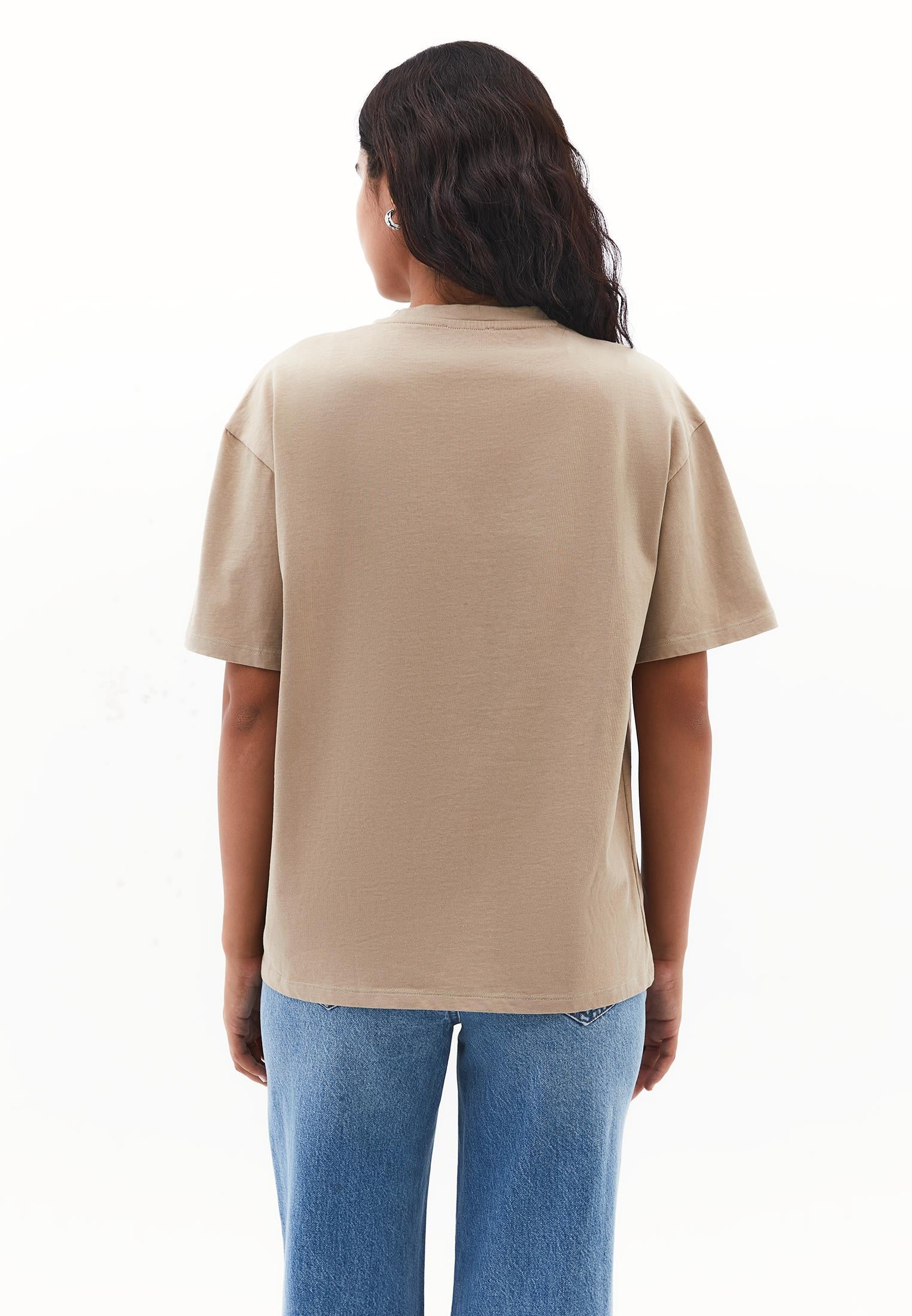 Oversize Printed T-Shirt - SAVANNAH TAN