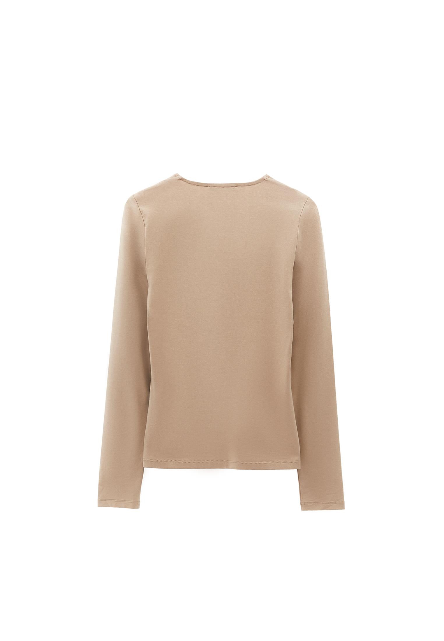 Square Neck T-Shirt - SAVANNAH TAN