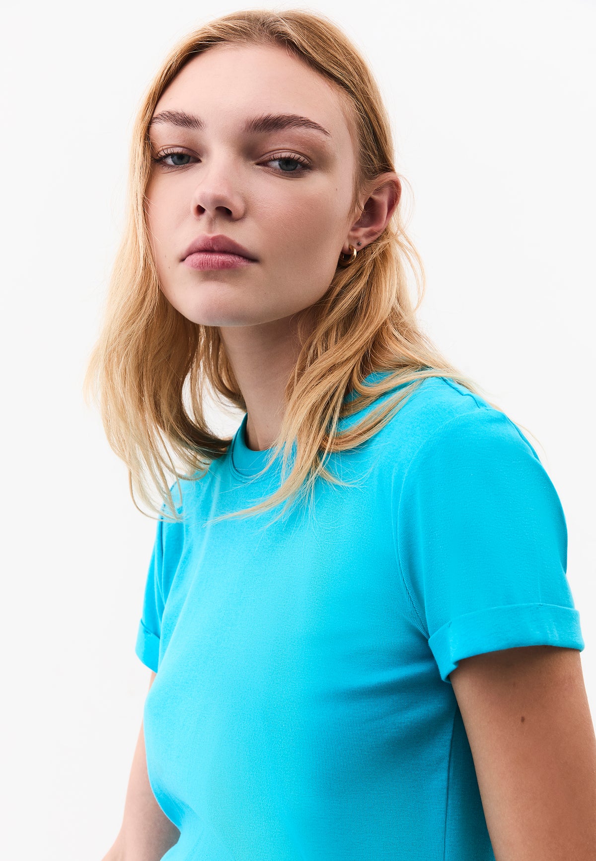 Crew Neck Short Sleeve T-Shirt - SCUBA BLUE