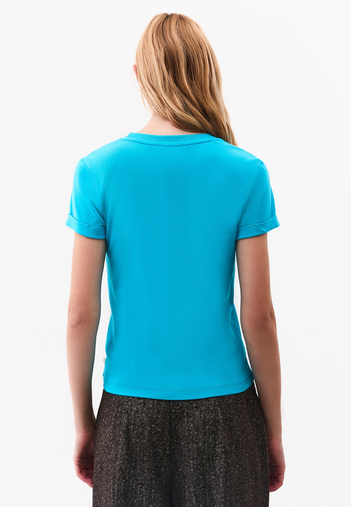 Crew Neck Short Sleeve T-Shirt - SCUBA BLUE