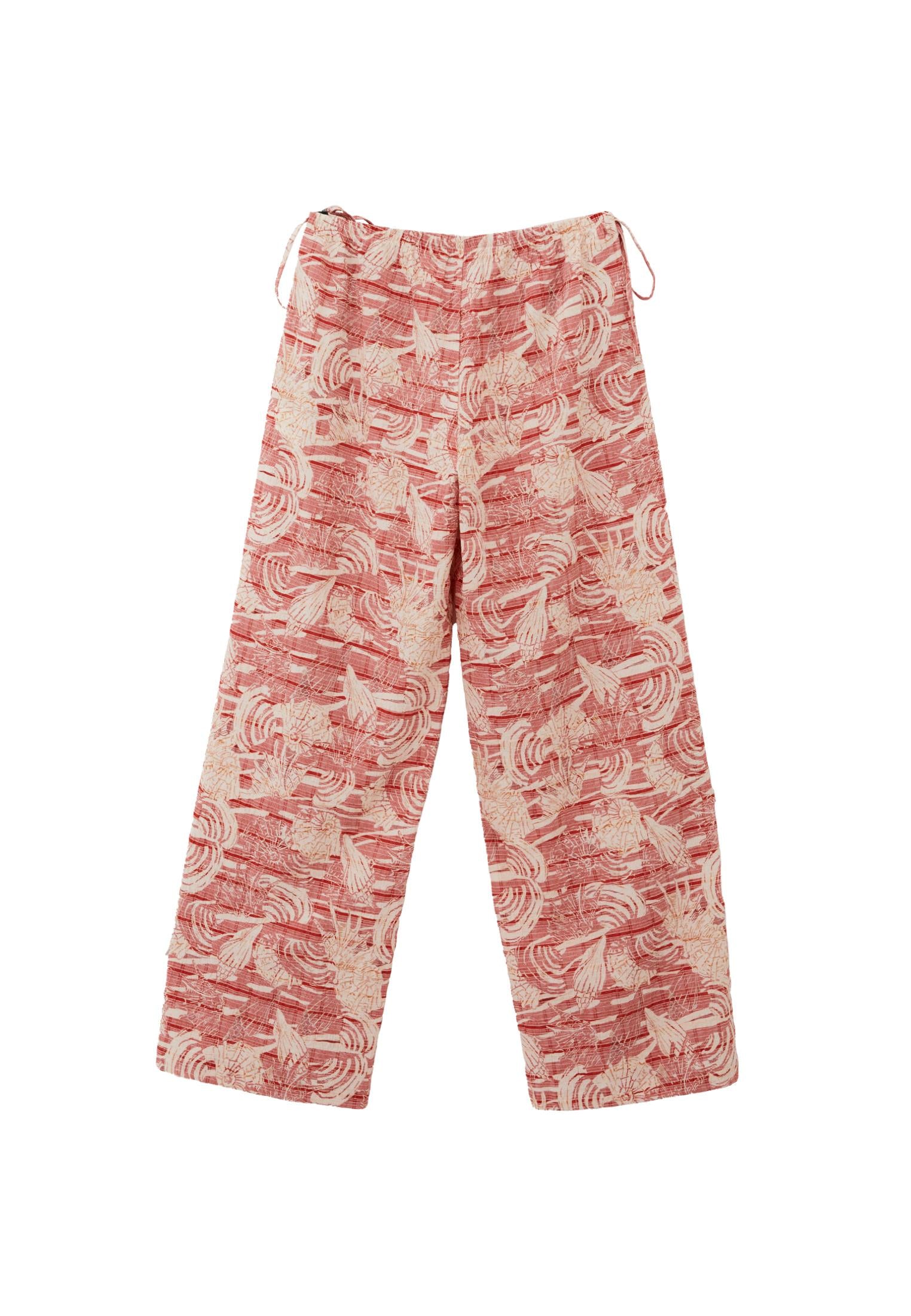 Comfortable Viscose Linen Pants - SHELL COMB
