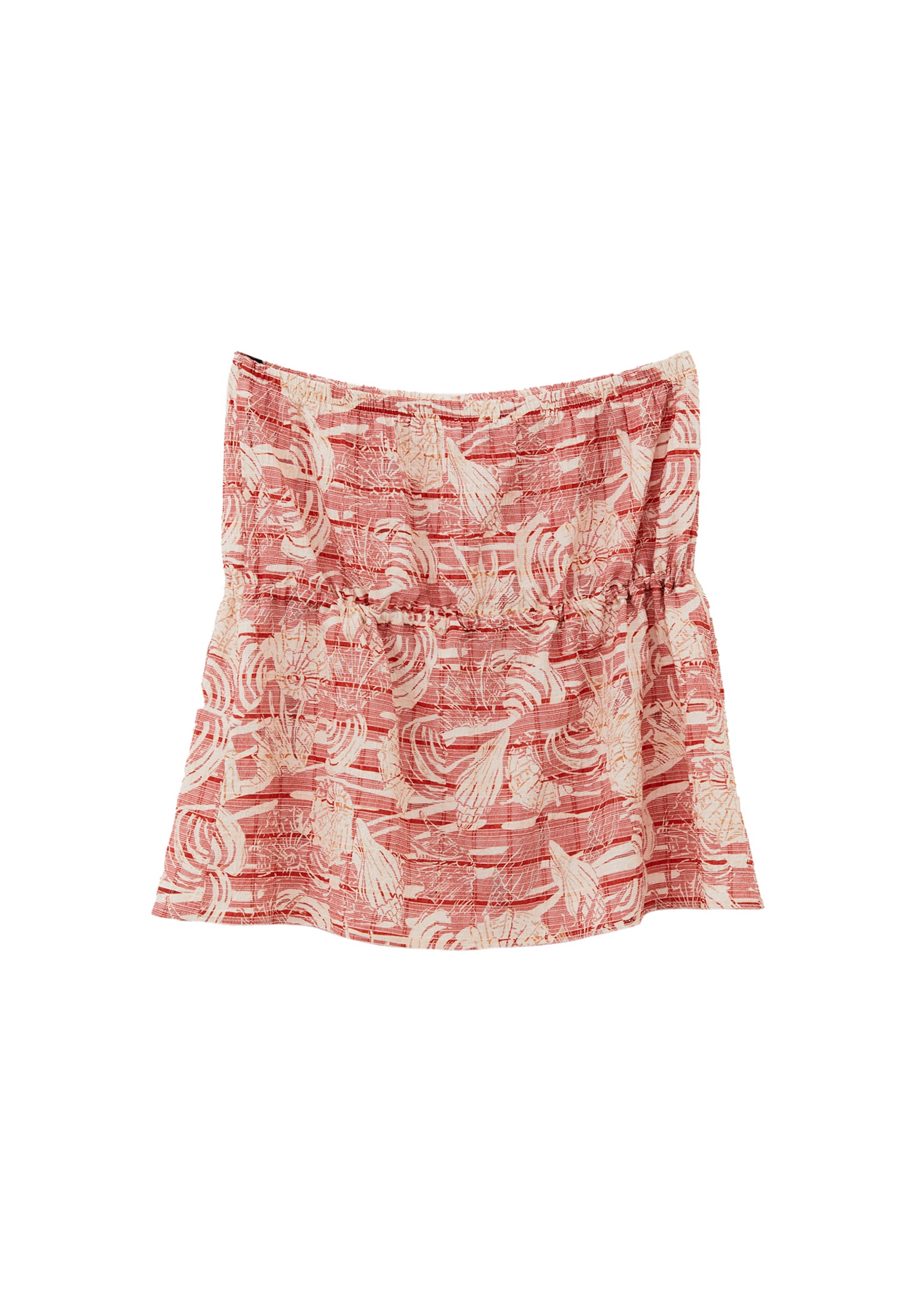 Strapless Viscose Blouse - SHELL COMB