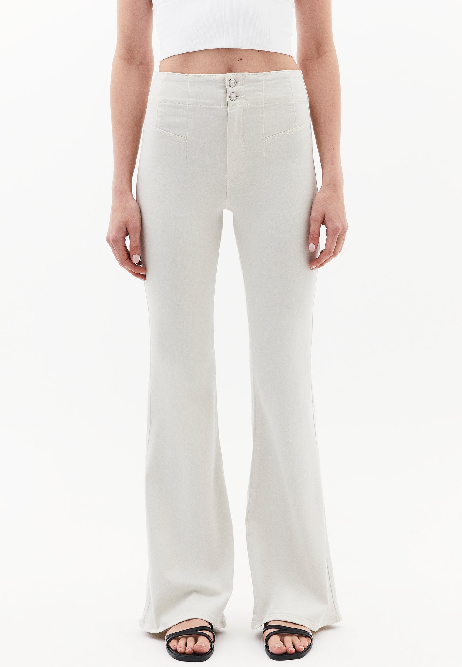 Spanish Leg Pants - SILVER BIRCH