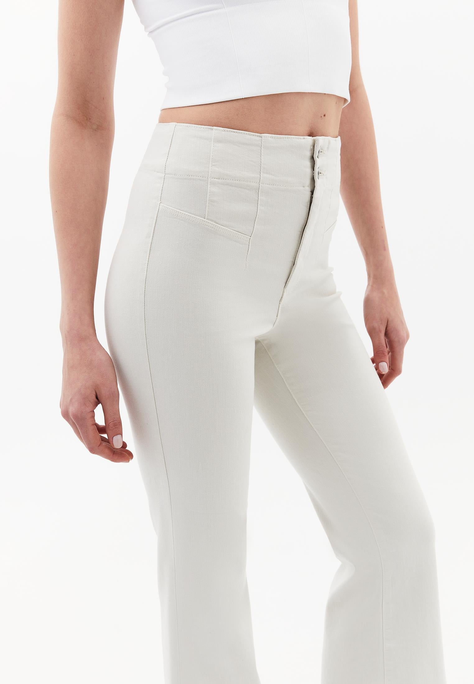 Spanish Leg Pants - SILVER BIRCH