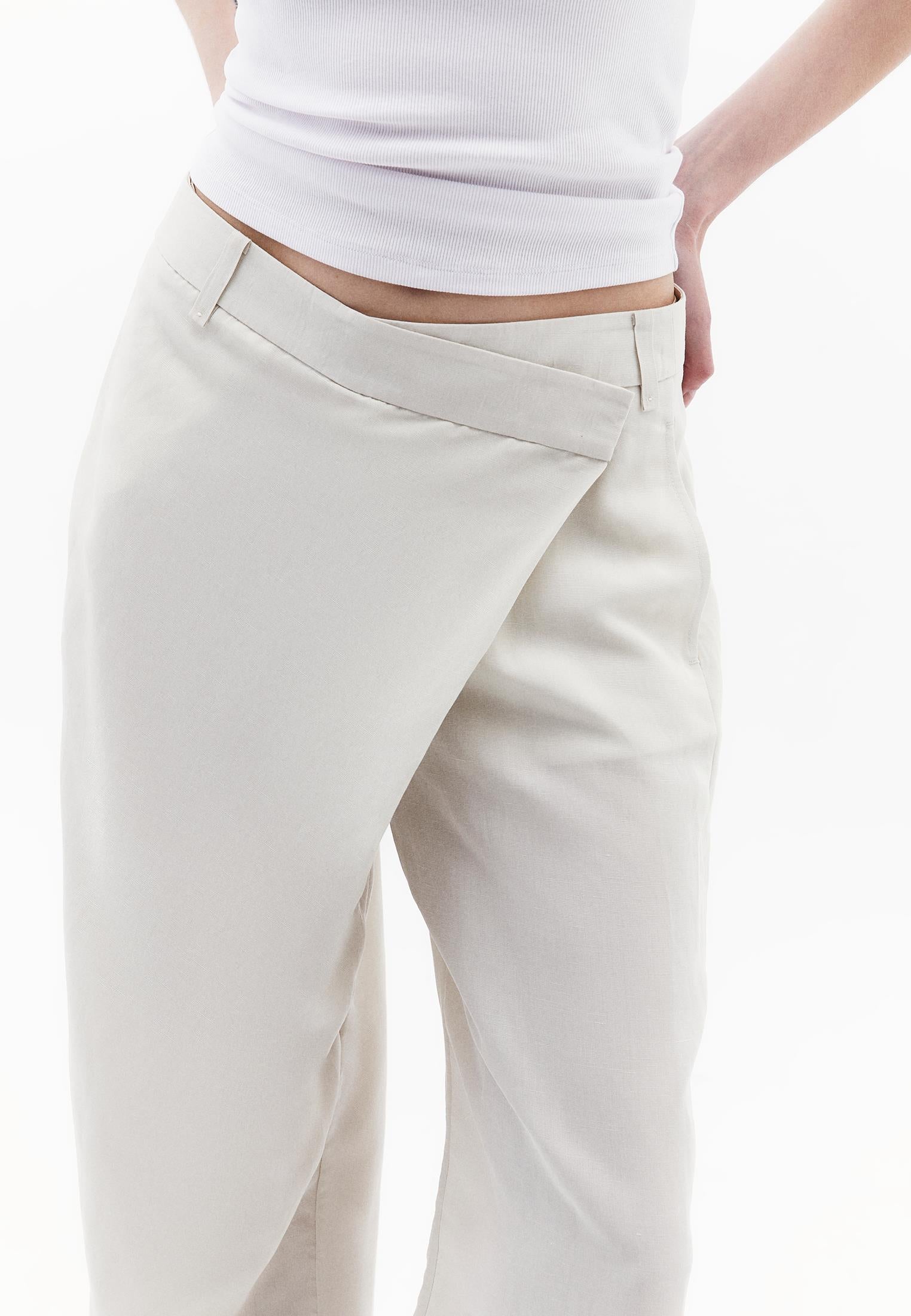Linen Pants - SILVER BIRCH