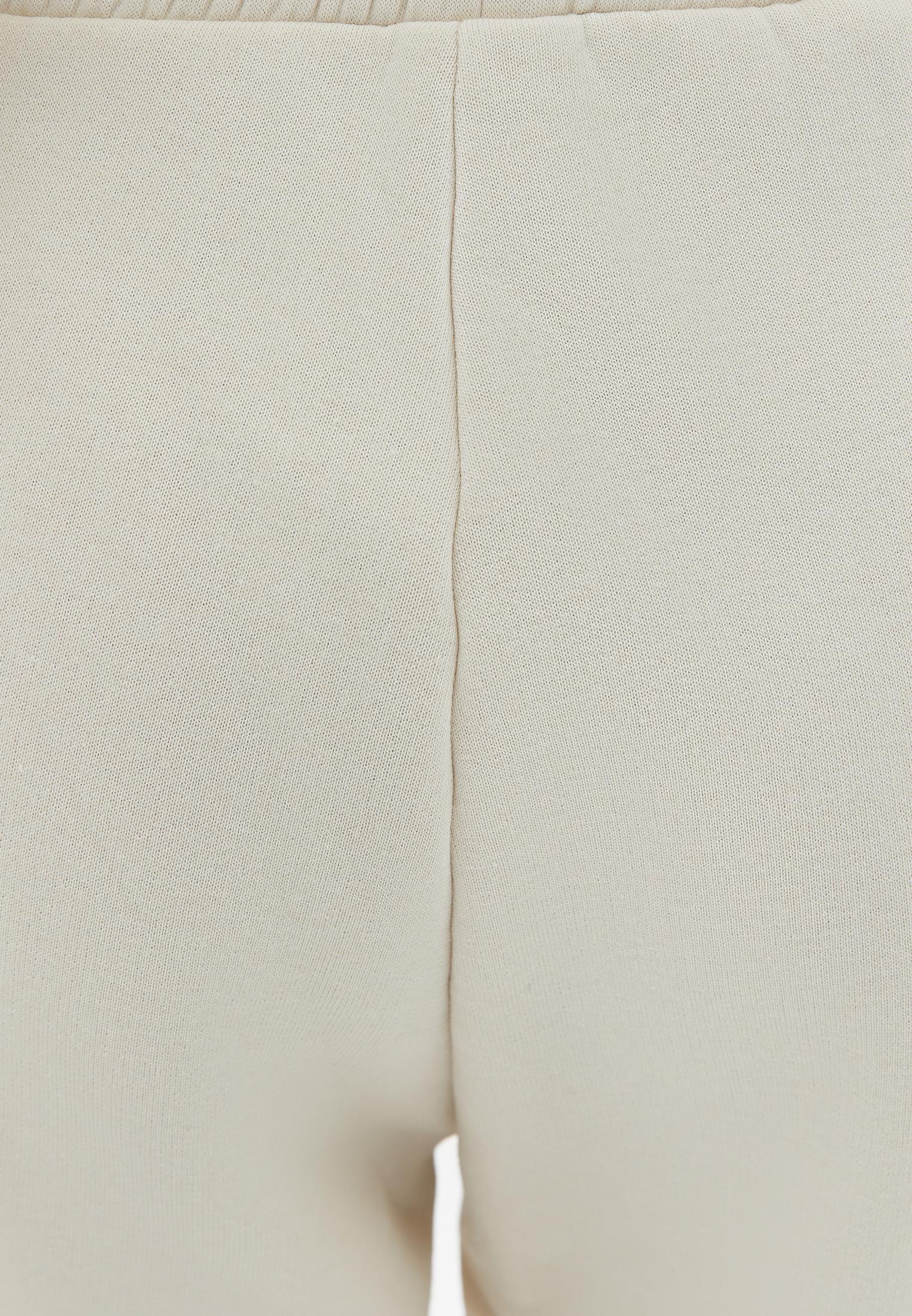 High Waist Elasticated Straight Pants - SILVER BIRCH
