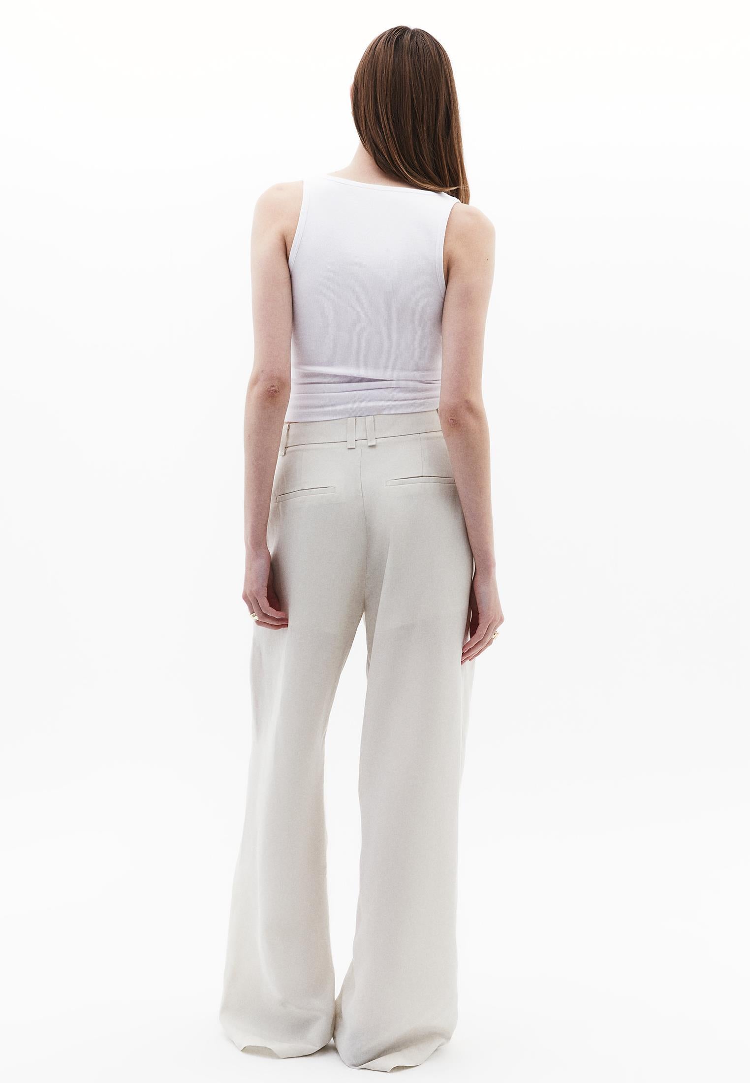 Linen Pants - SILVER BIRCH