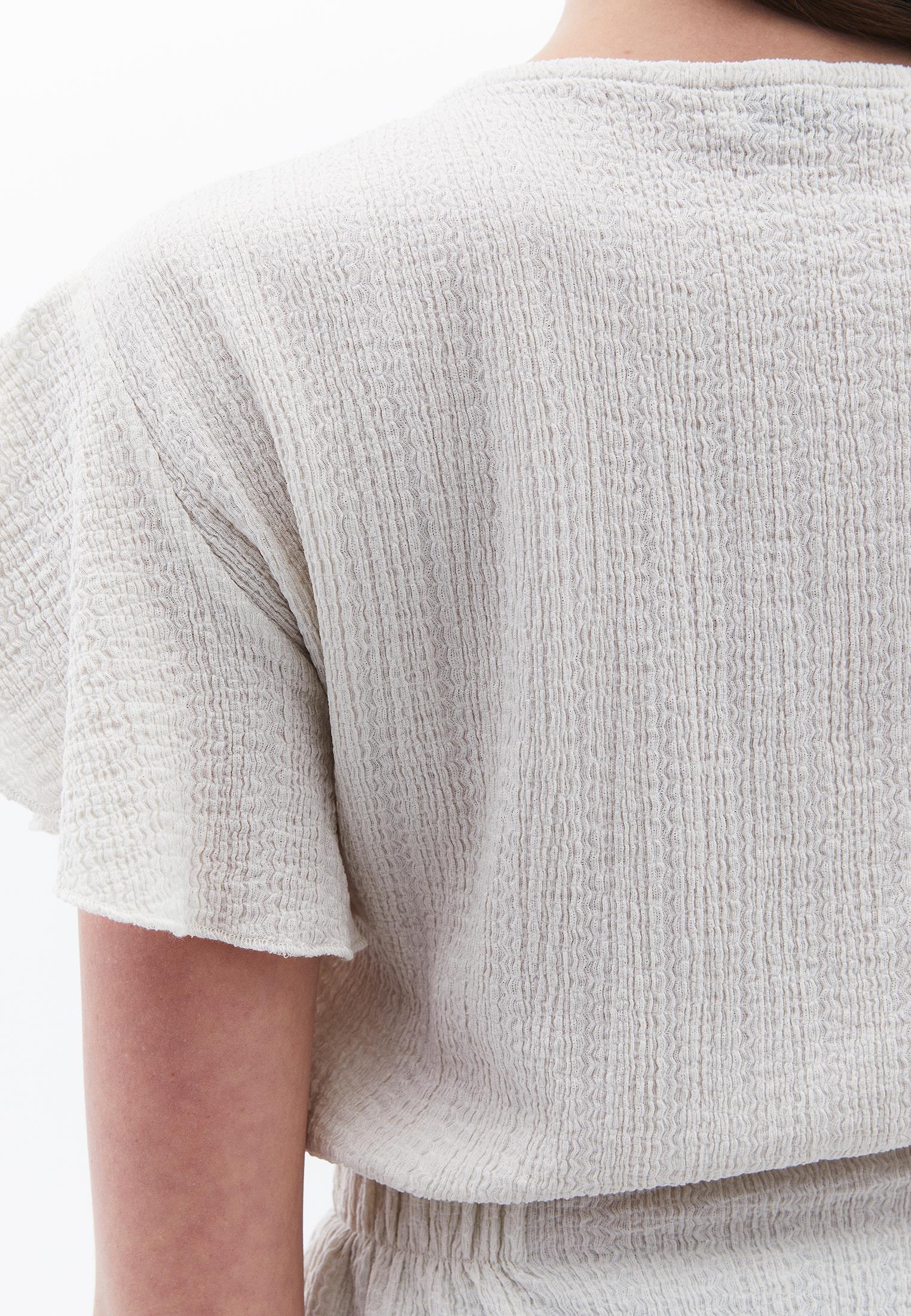 Butterfly Sleeve Standard Blouse - SILVER BIRCH