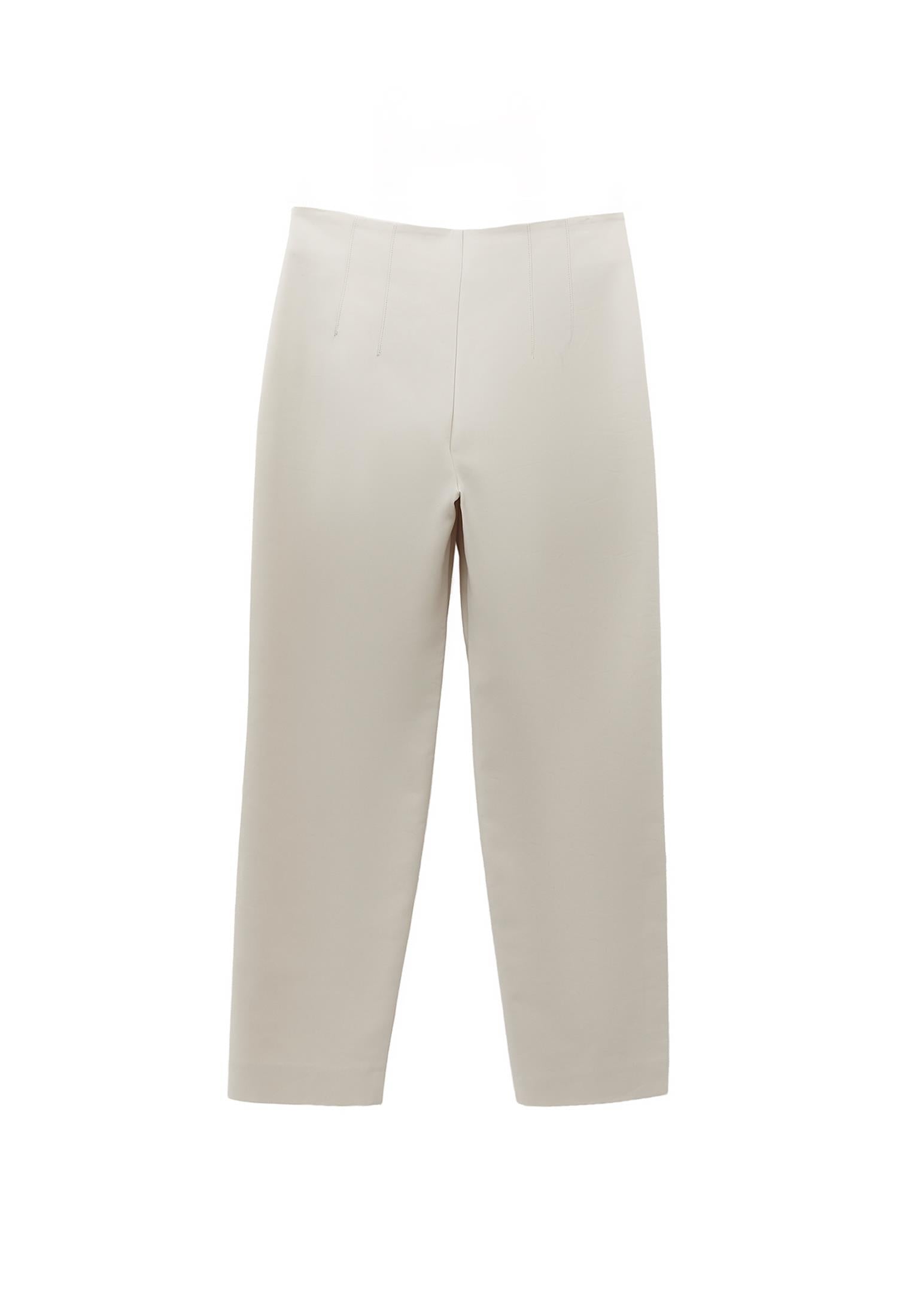 Carrot Cut Ultra High Waist Standard Pants - SILVER BIRCH