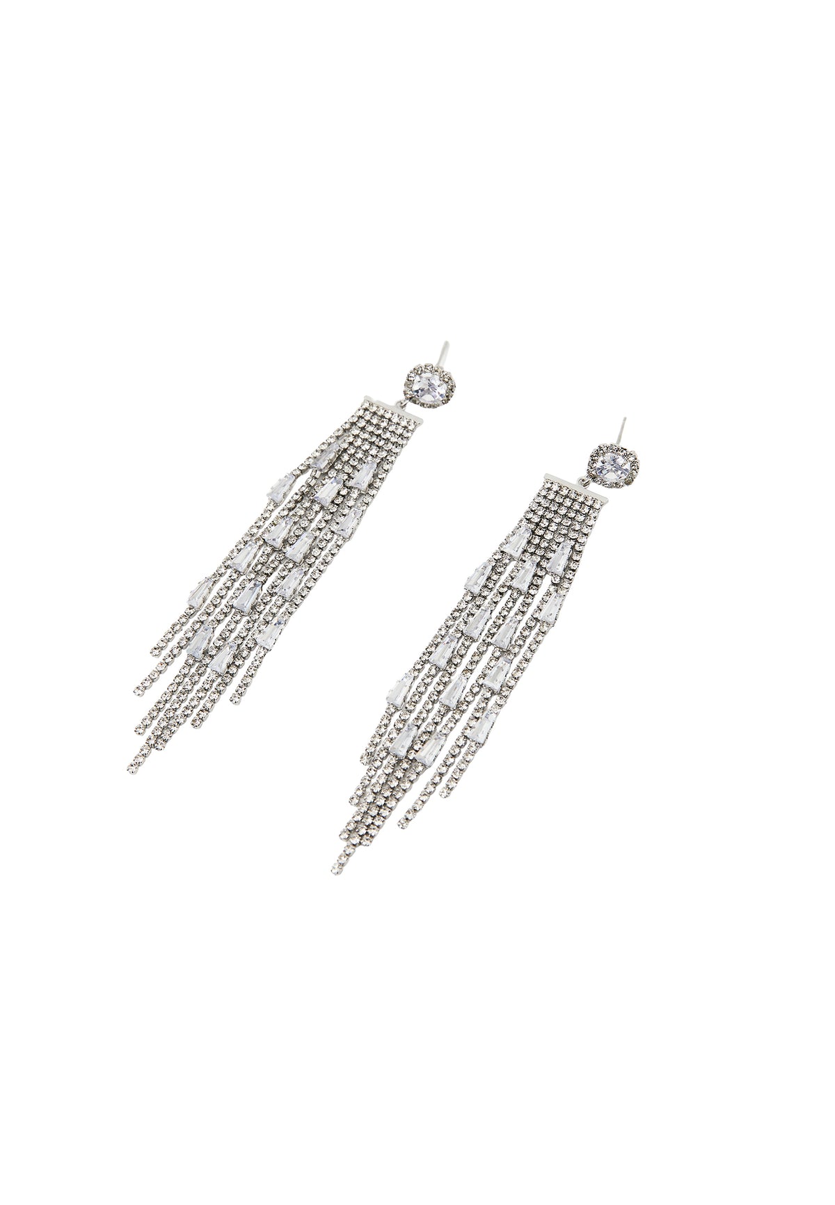 Earring In Serene Form - SILVER