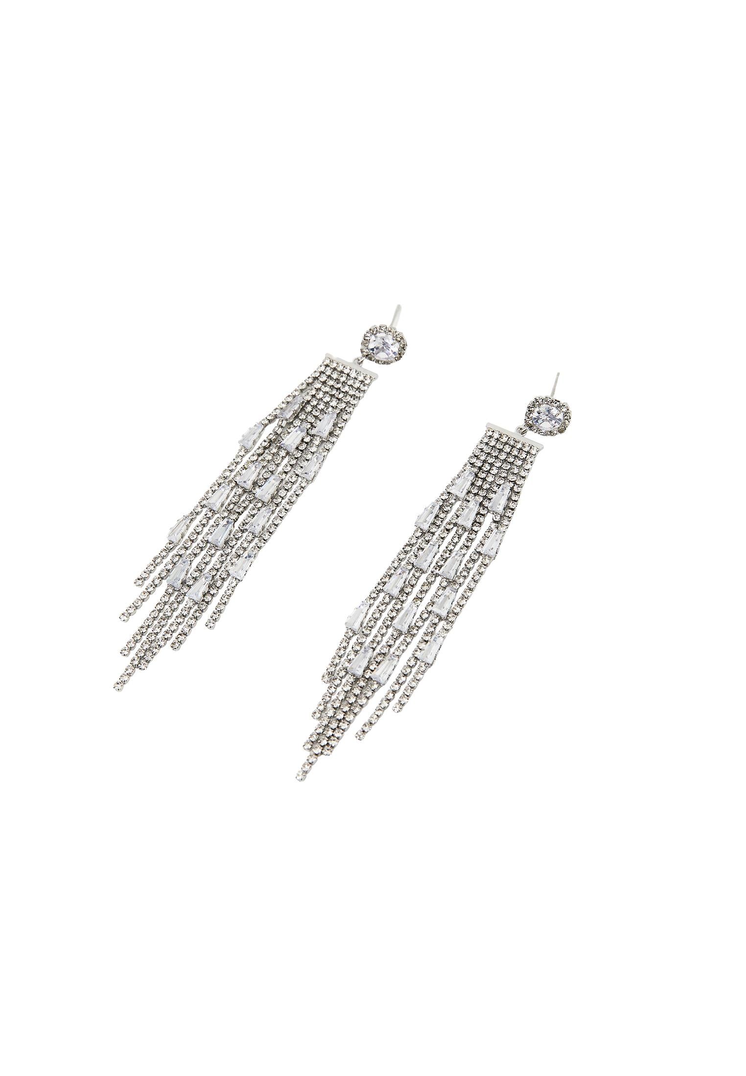 Earring In Serene Form - SILVER
