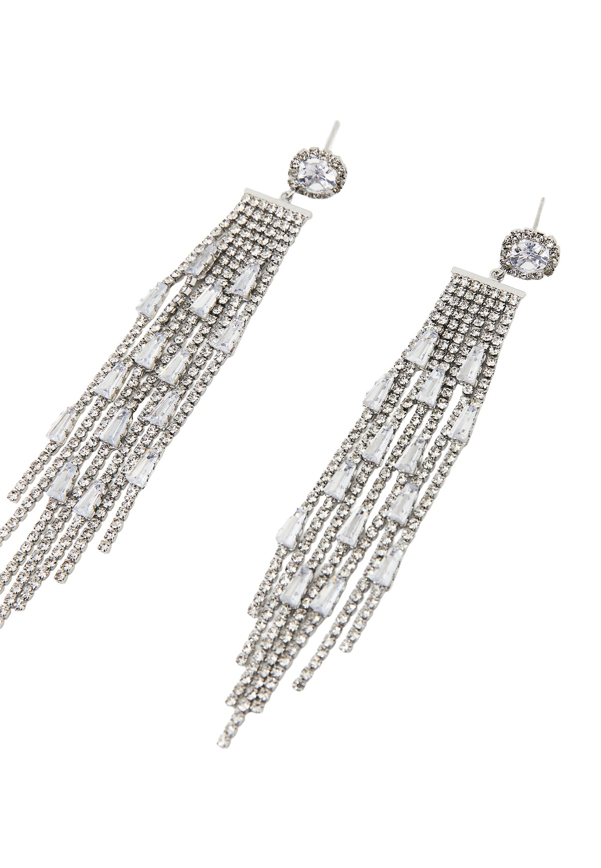 Earring In Serene Form - SILVER