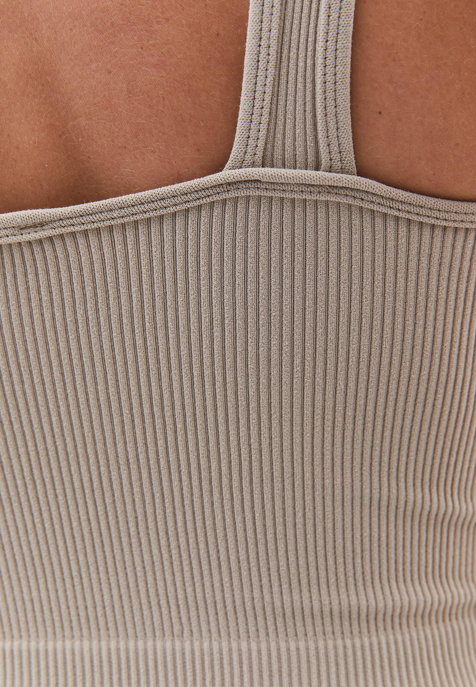 V Neck Bodycon Tank Top - SIMPLY TAUPE