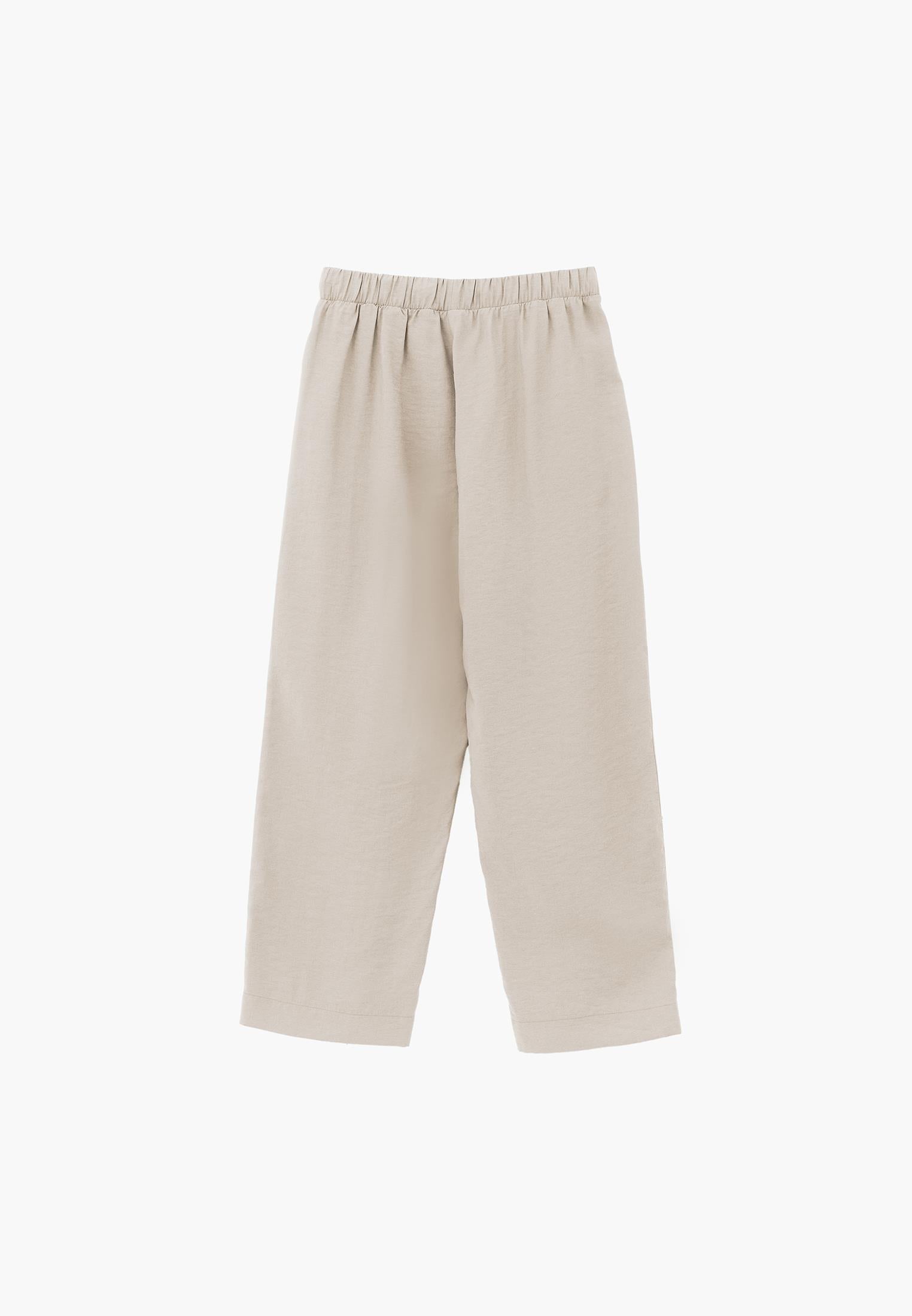 High Waist Straight Pants - SIMPLY TAUPE