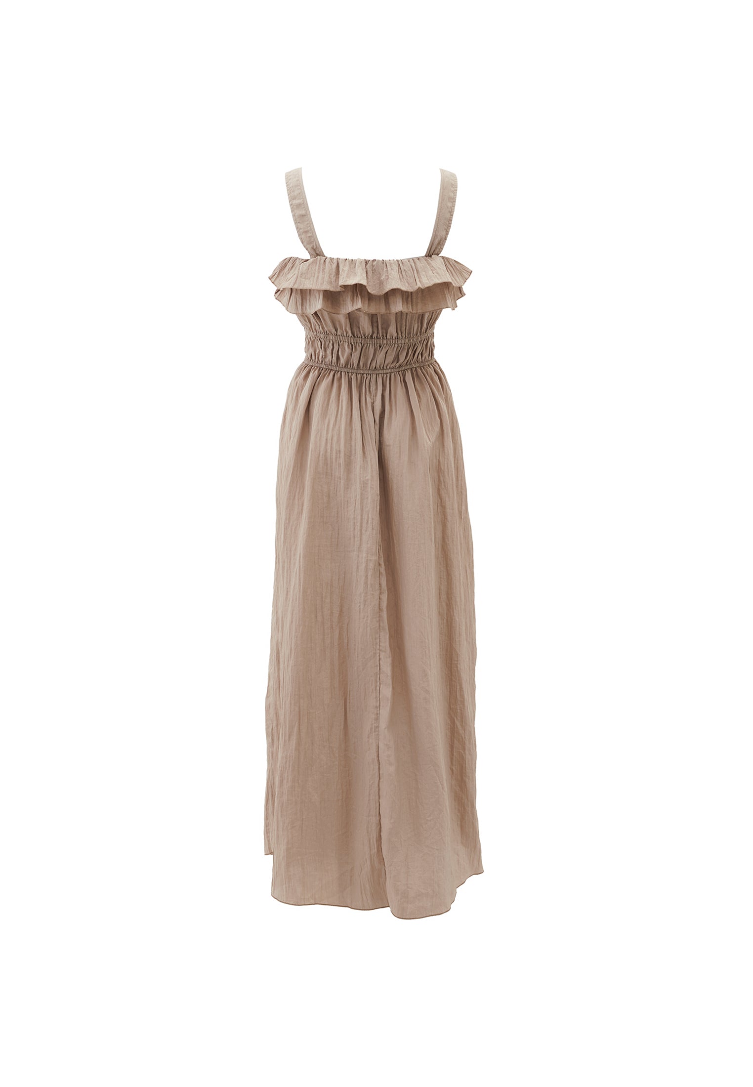 Wrinkled Look Dress - SIMPLY TAUPE