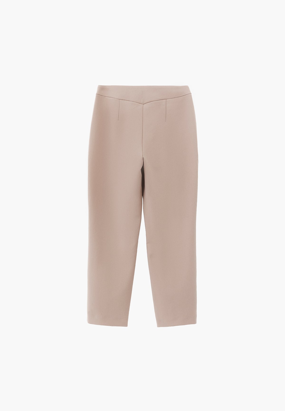 Ultra High Waist Carrot Cut Pants with Pocket Detail - SIMPLY TAUPE