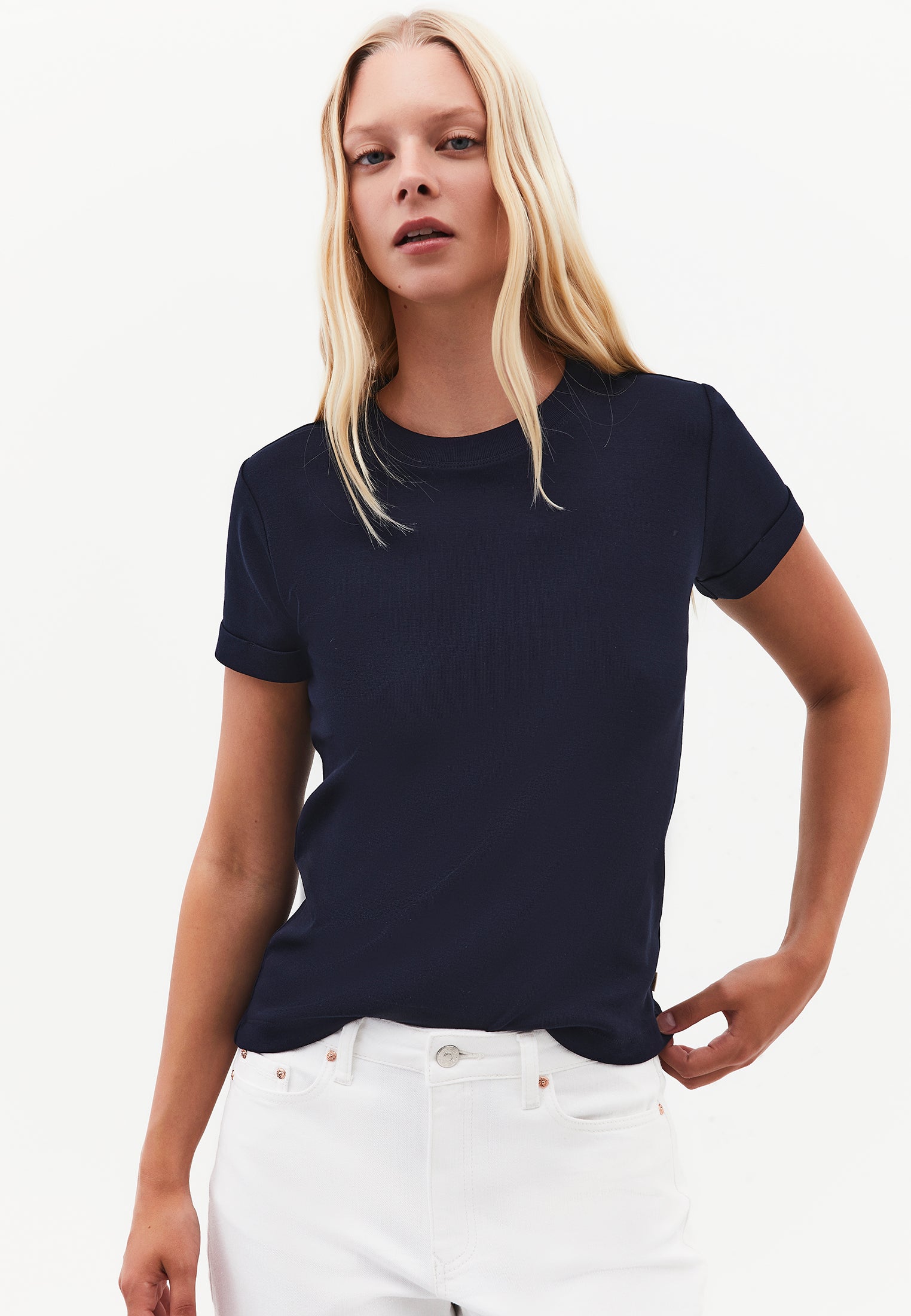 Women's Crew Neck Short Sleeve T-Shirt - SKY CAPTAIN