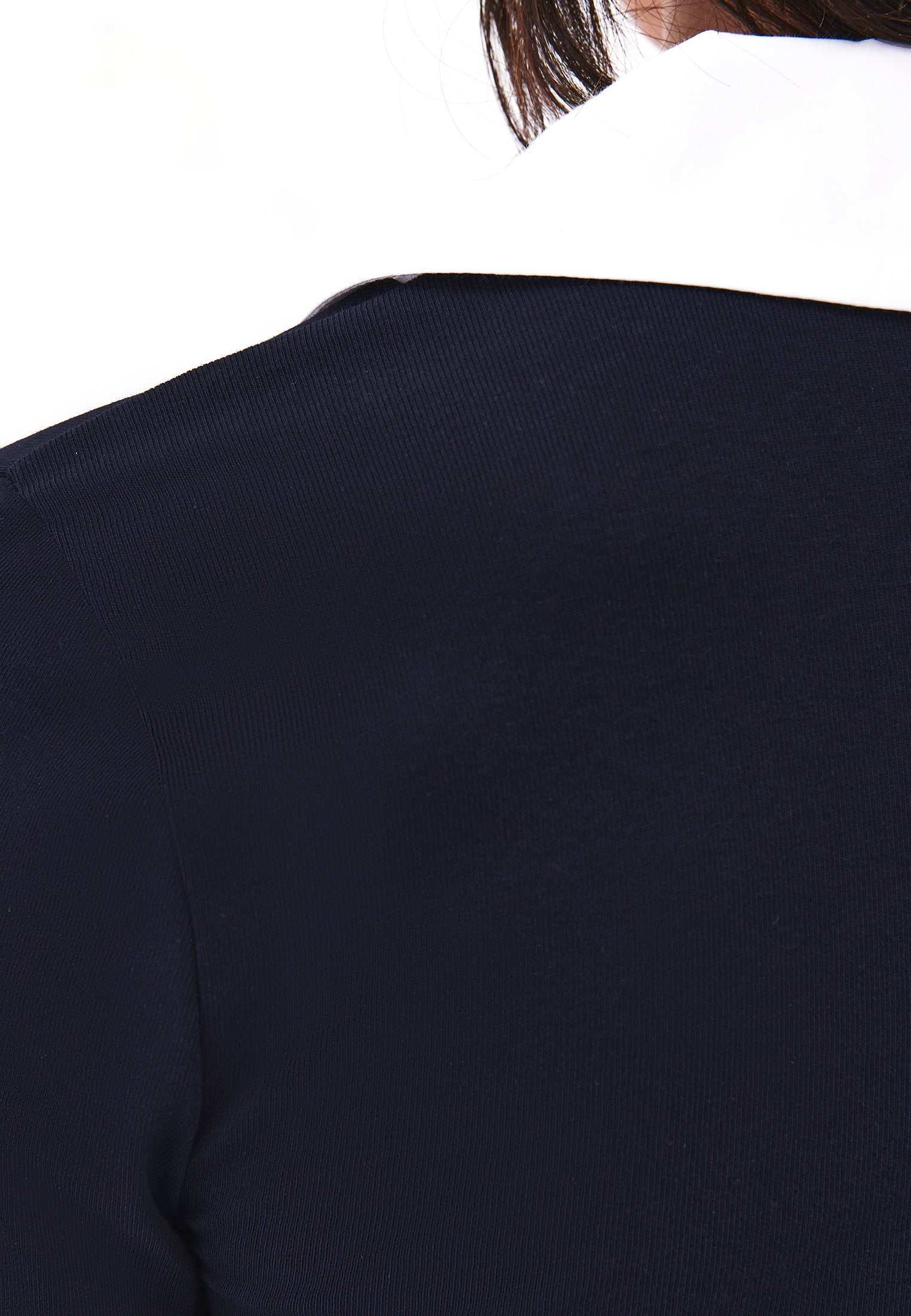 Polo Neck Long Sleeve Bodycon T-Shirt - SKY CAPTAIN