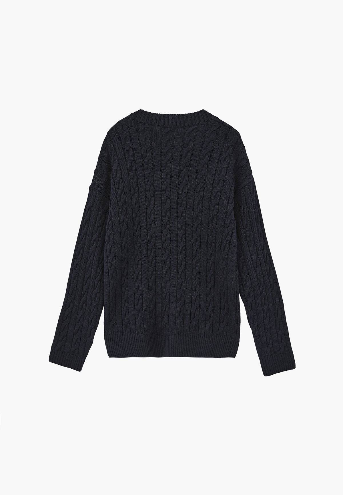 Oversized Long V Neck Cardigan - SKY CAPTAIN
