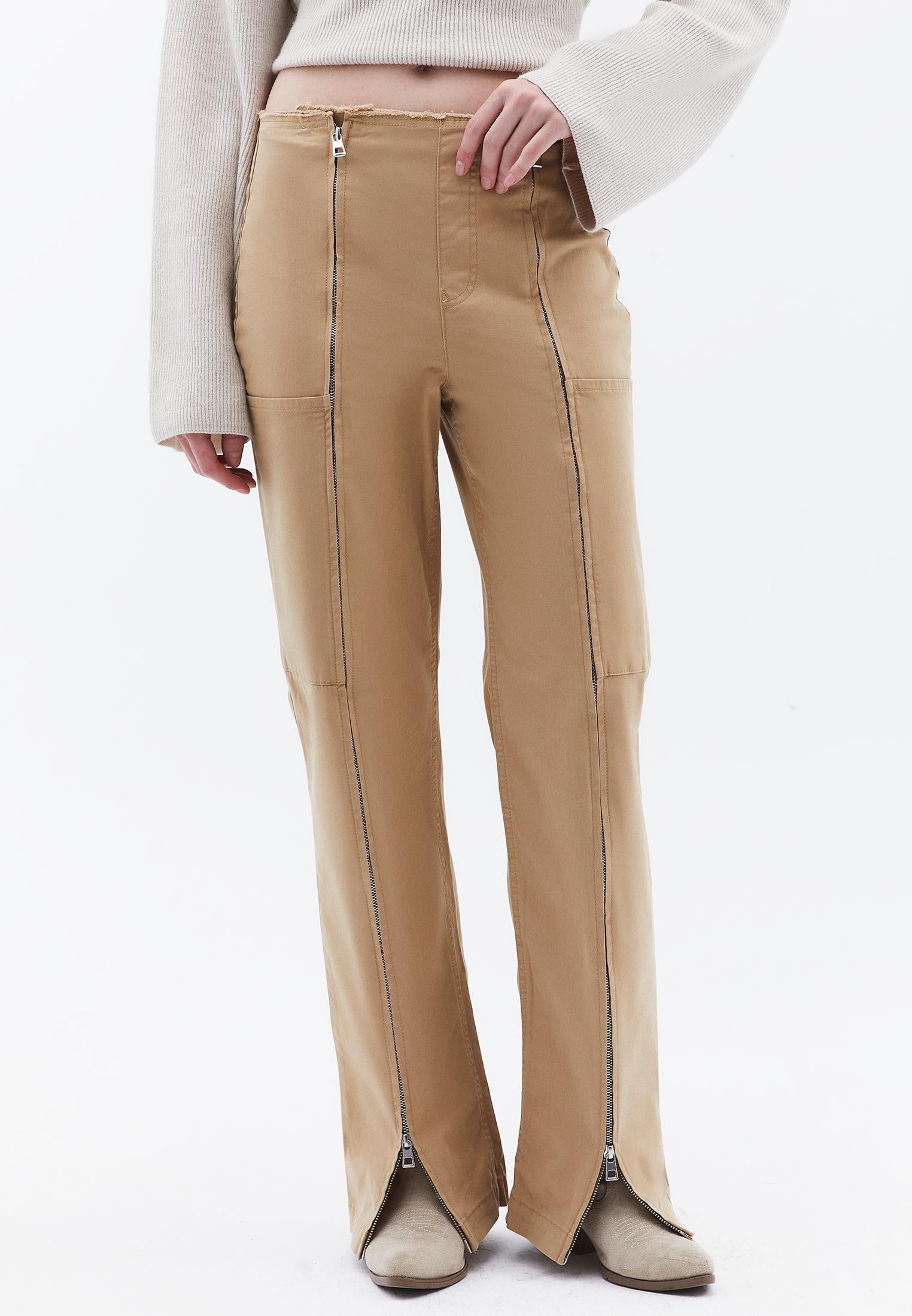 Straight Leg High Waist Trousers - STARFISH