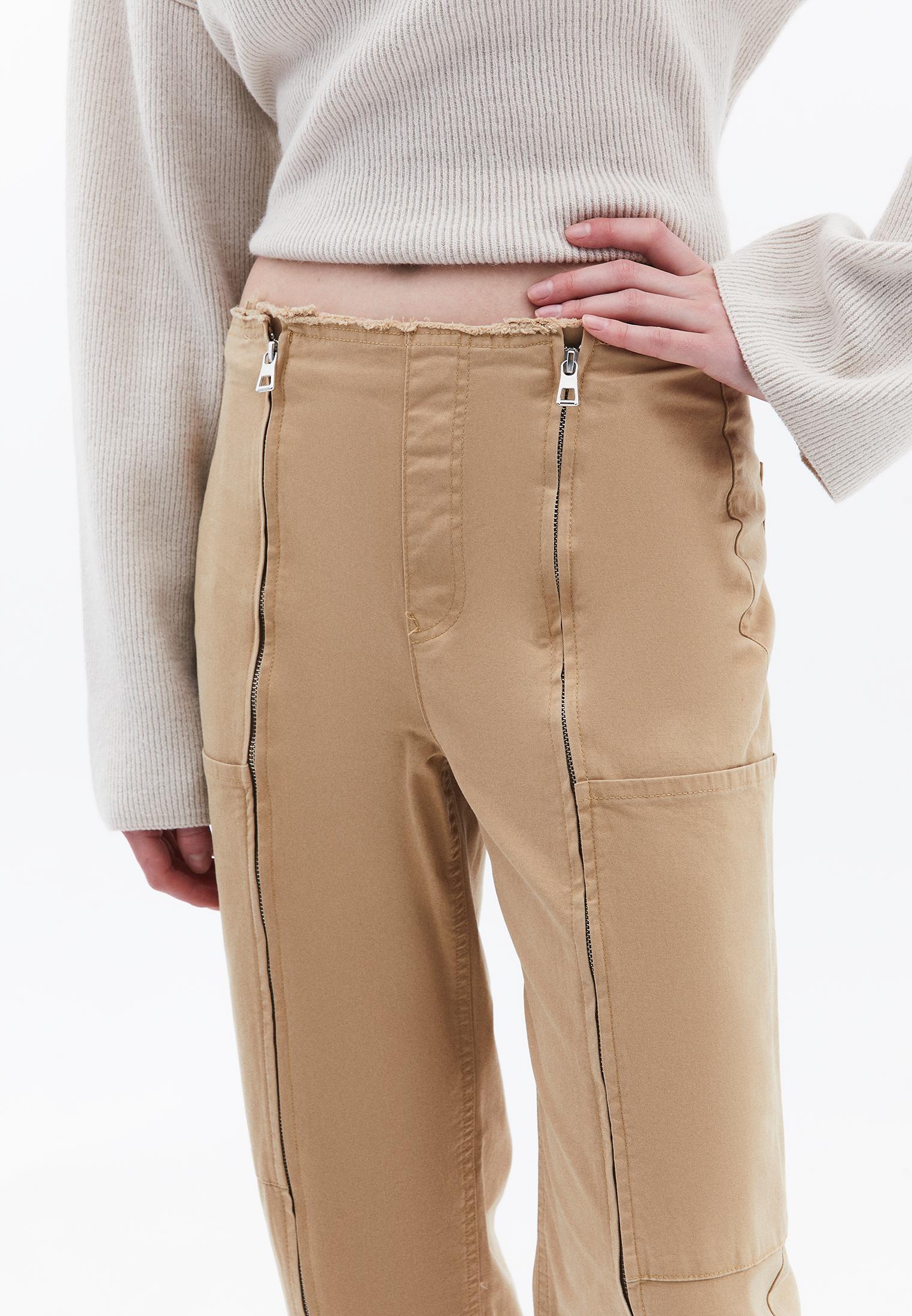 Straight Leg High Waist Trousers - STARFISH